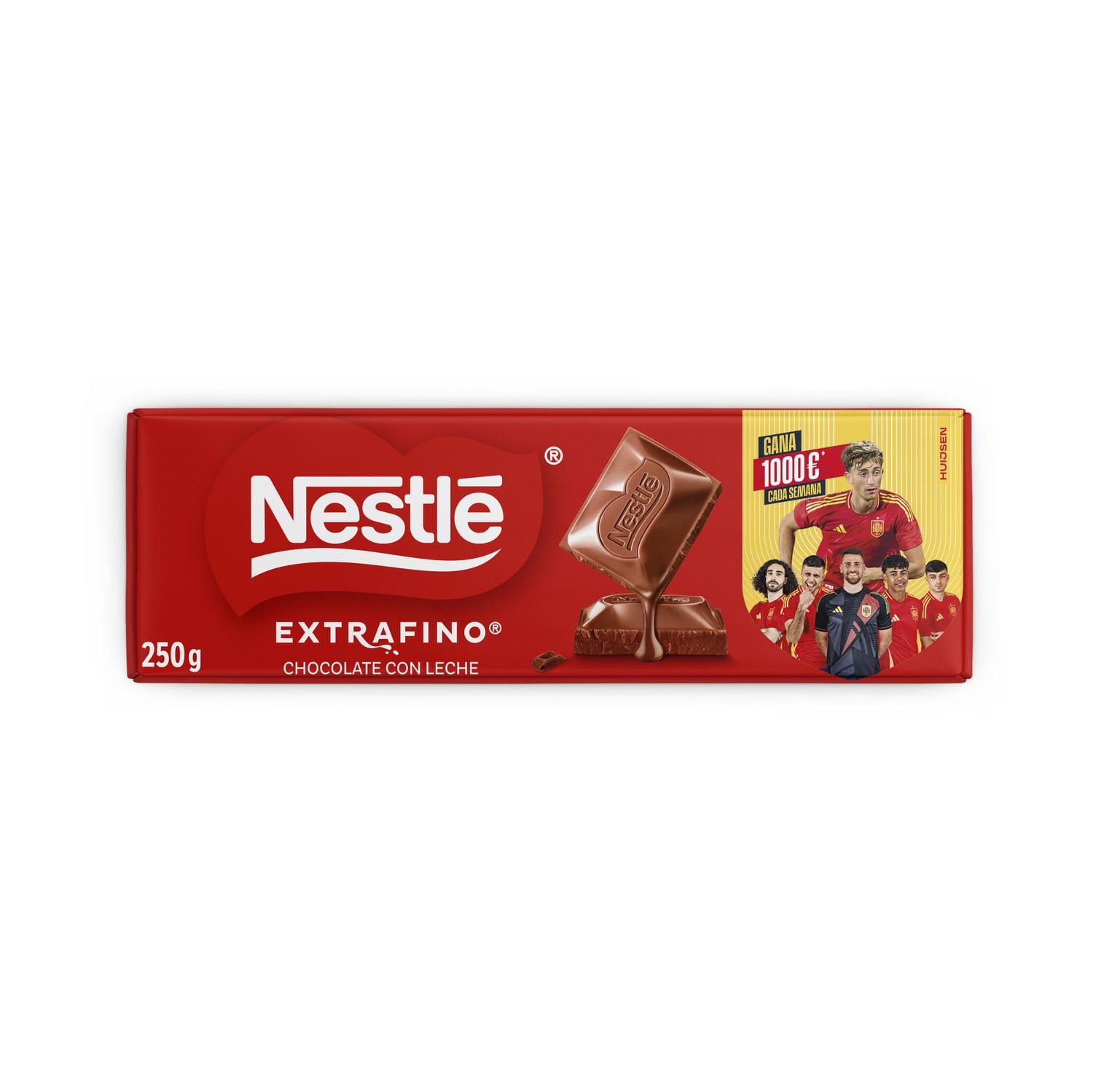 Chocolate con leche Nestlé Extrafino sin gluten 250 g. — otra vista del envase