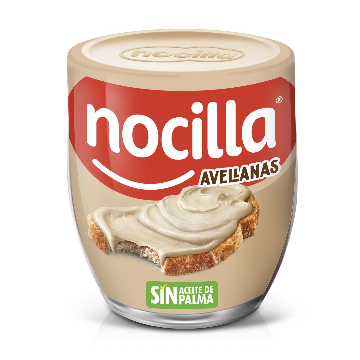 Crema de leche con avellanas Nocilla sin gluten 180 g. — otra vista del envase