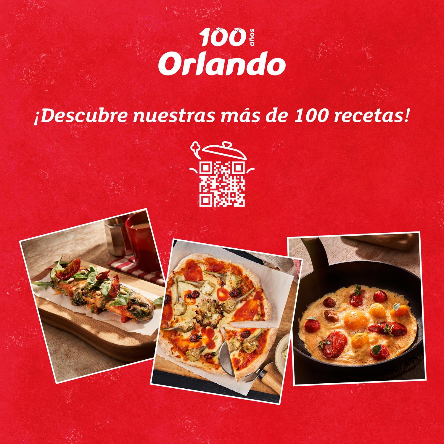Tomate frito Orlando sin gluten pack de 3 briks de 212 g. — otra vista del envase