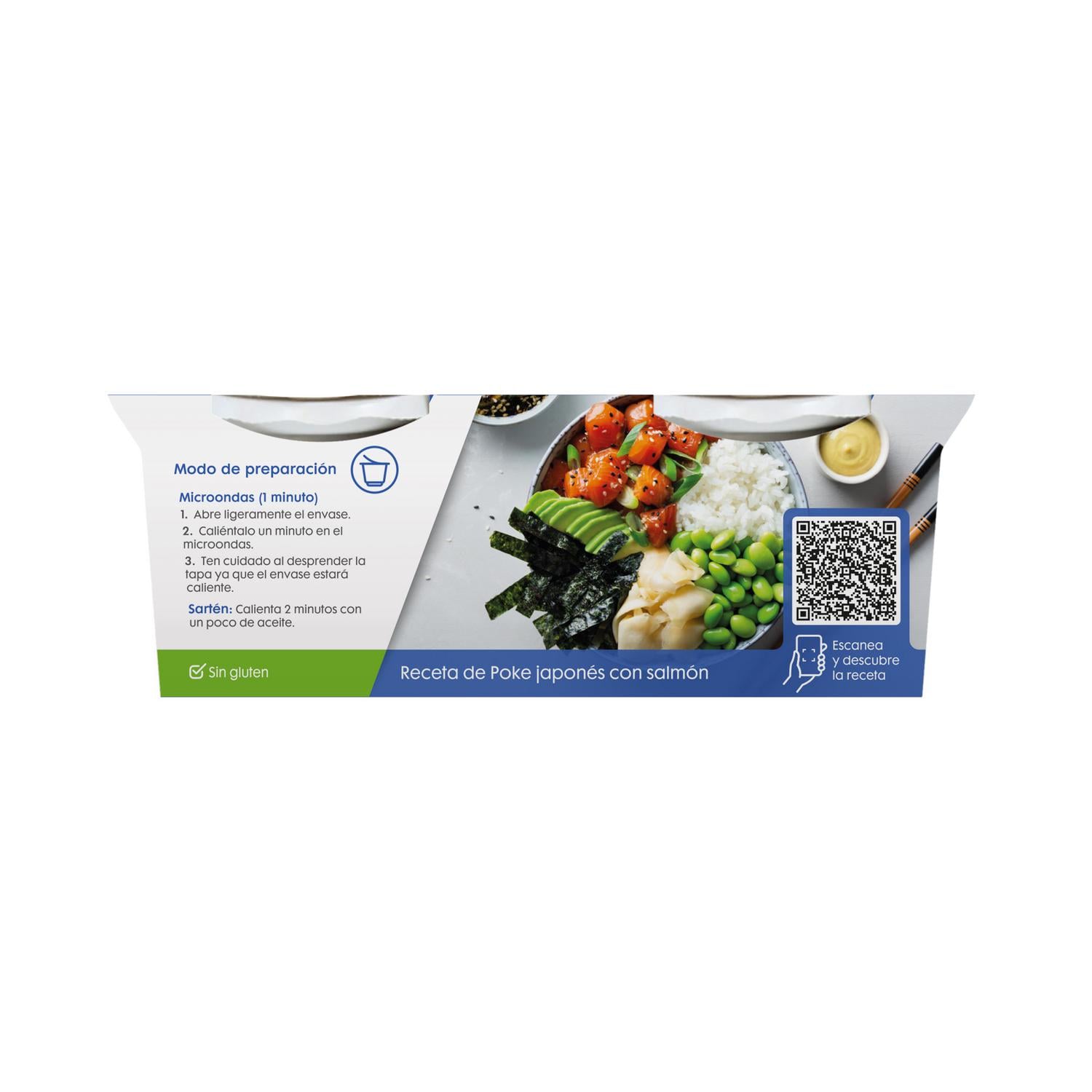 Arroz basmati para microondas Brillante sin gluten pack de 2 unidades de 125 g. — otra vista del envase
