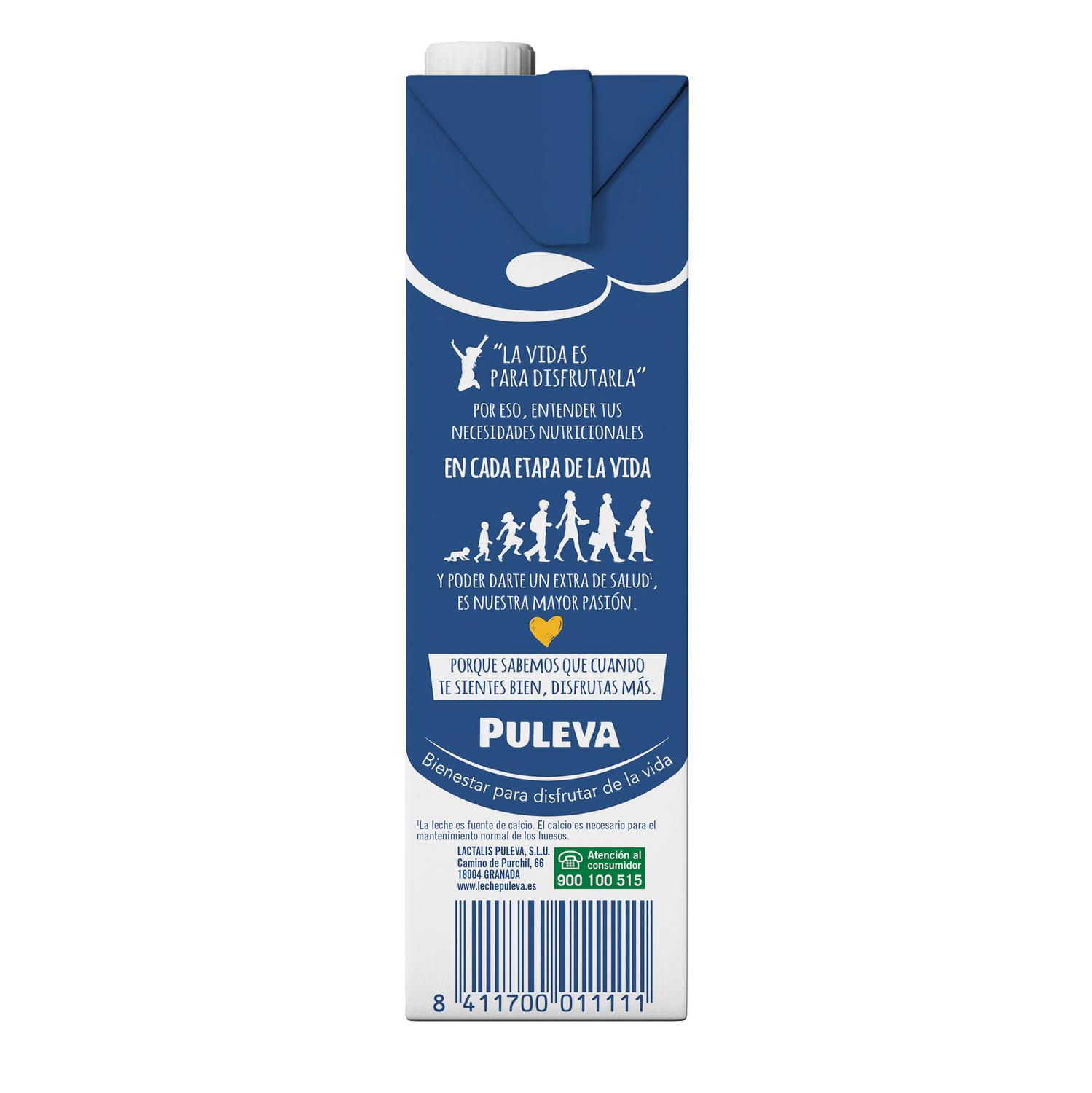 Preparado lácteo Omega 3 Puleva sin gluten brik 1 l. — otra vista del envase