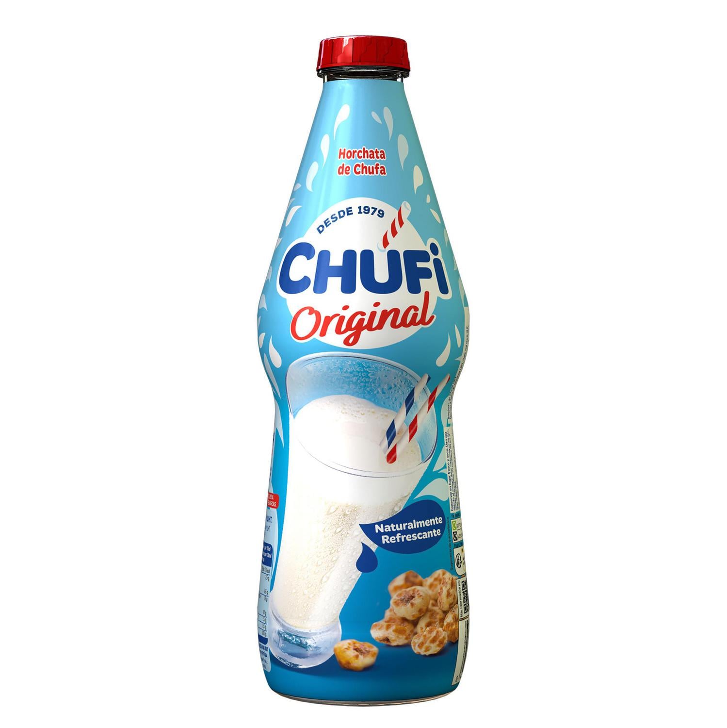 Horchata de chufa Original Chufi sin gluten y sin lactosa botella 1 l. — otra vista del envase