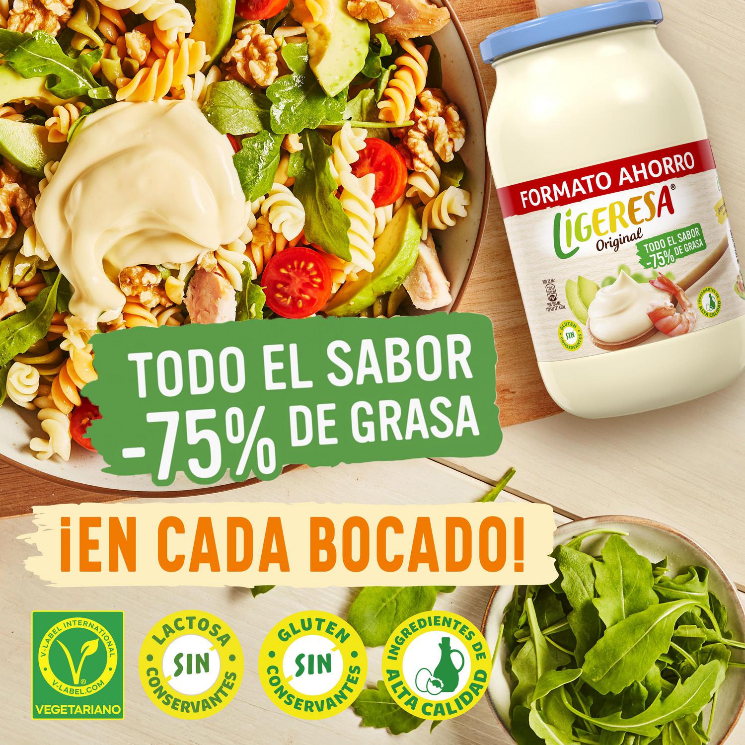 Mayonesa original Ligeresa sin gluten 650 ml. — otra vista del envase