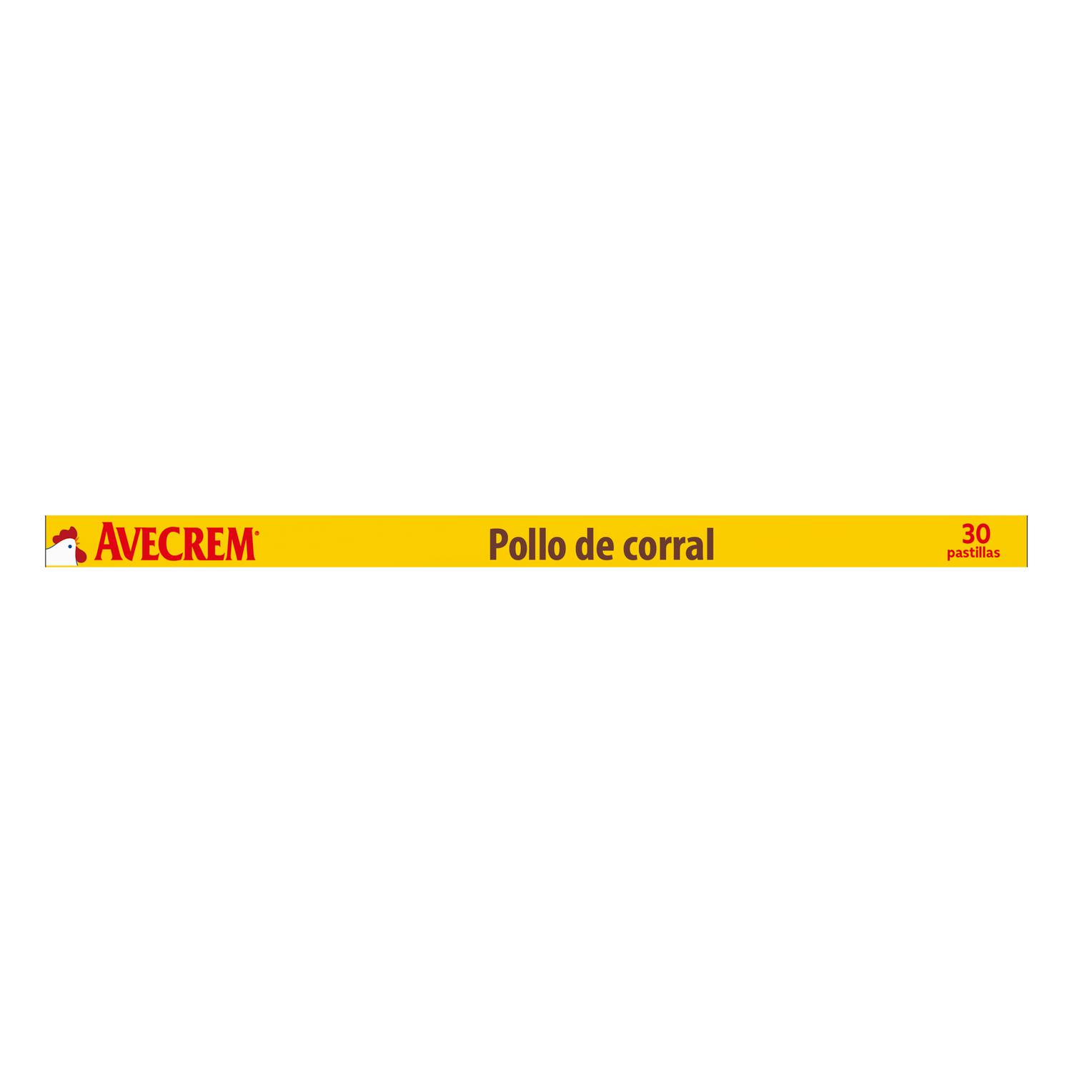 Caldo de pollo Avecrem Gallina Blanca sin gluten 30 pastillas — otra vista del envase