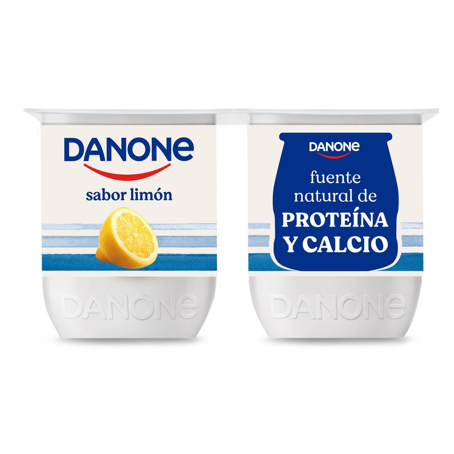 Yogur sabor limón Danone sin gluten pack de 4 unidades de 120 g. — otra vista del envase