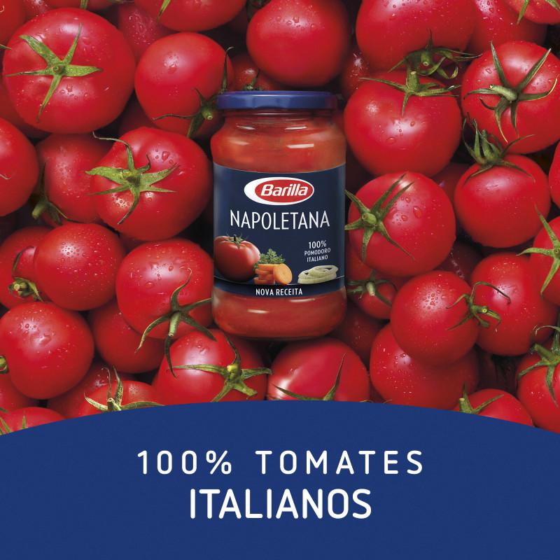 Salsa napolitana Barilla sin gluten tarro 400 g. — otra vista del envase