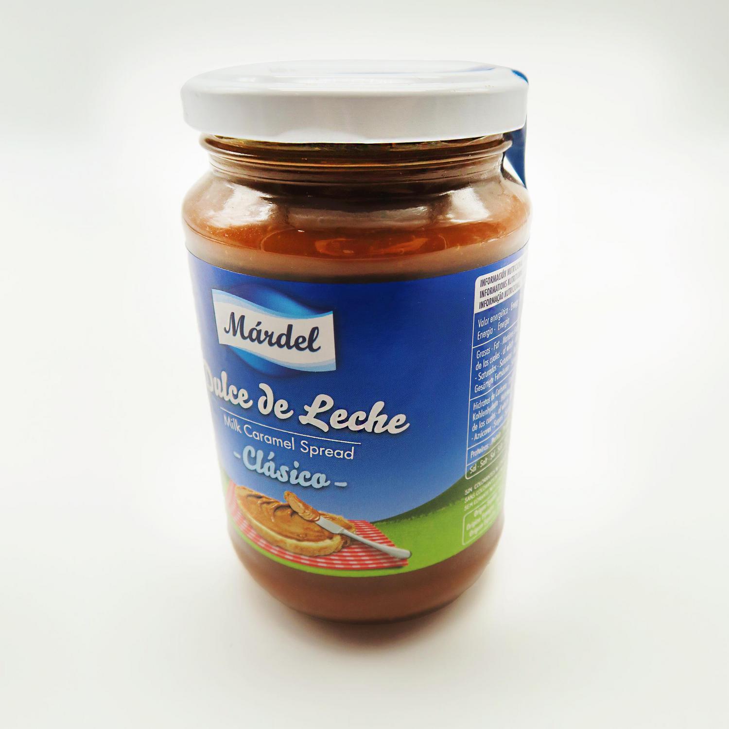 Dulce de leche Márdel sin gluten 450 g. — otra vista del envase