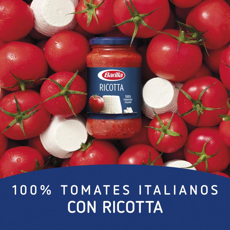 Salsa Ricotta Barilla sin gluten tarro 400 g. — otra vista del envase