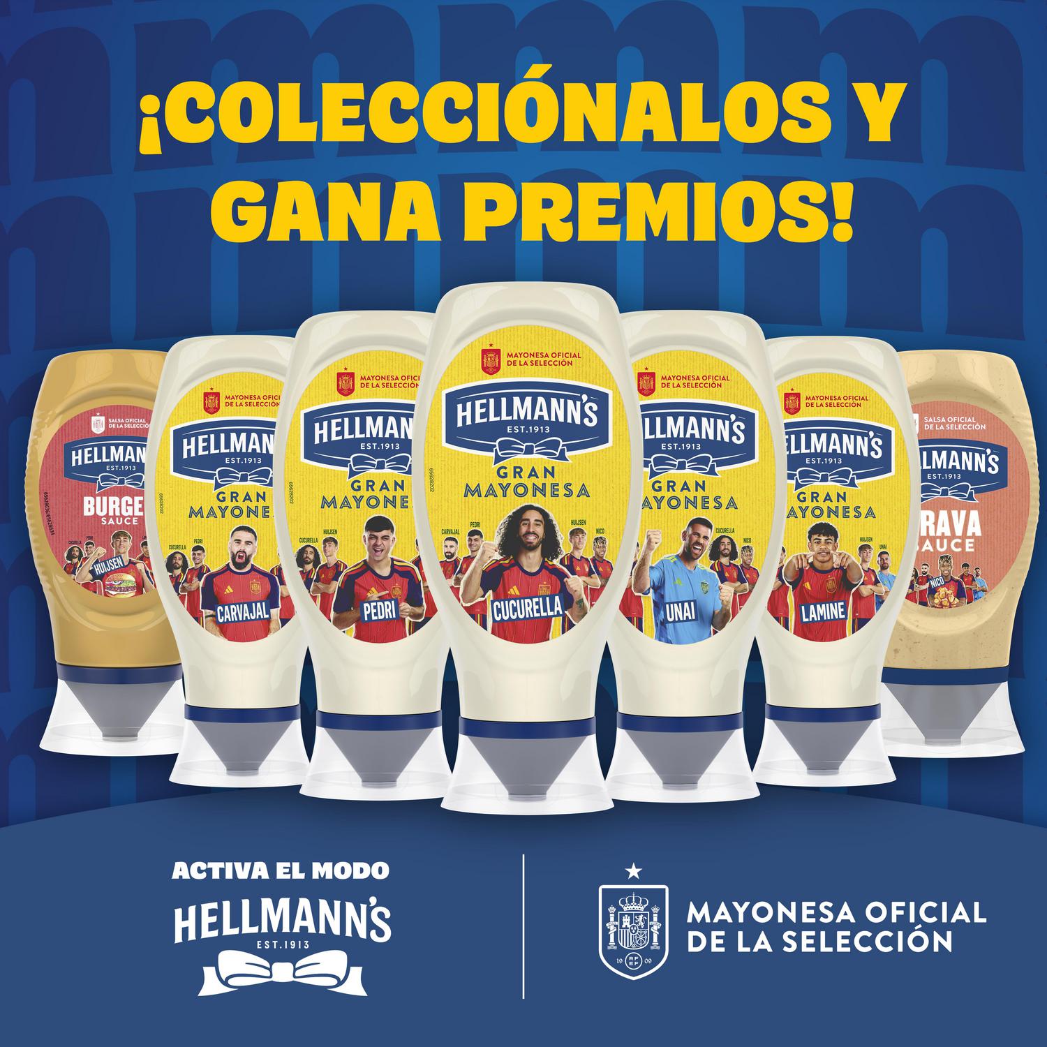 Mayonesa Hellmann's sin gluten y sin lactosa envase 430 ml. — otra vista del envase
