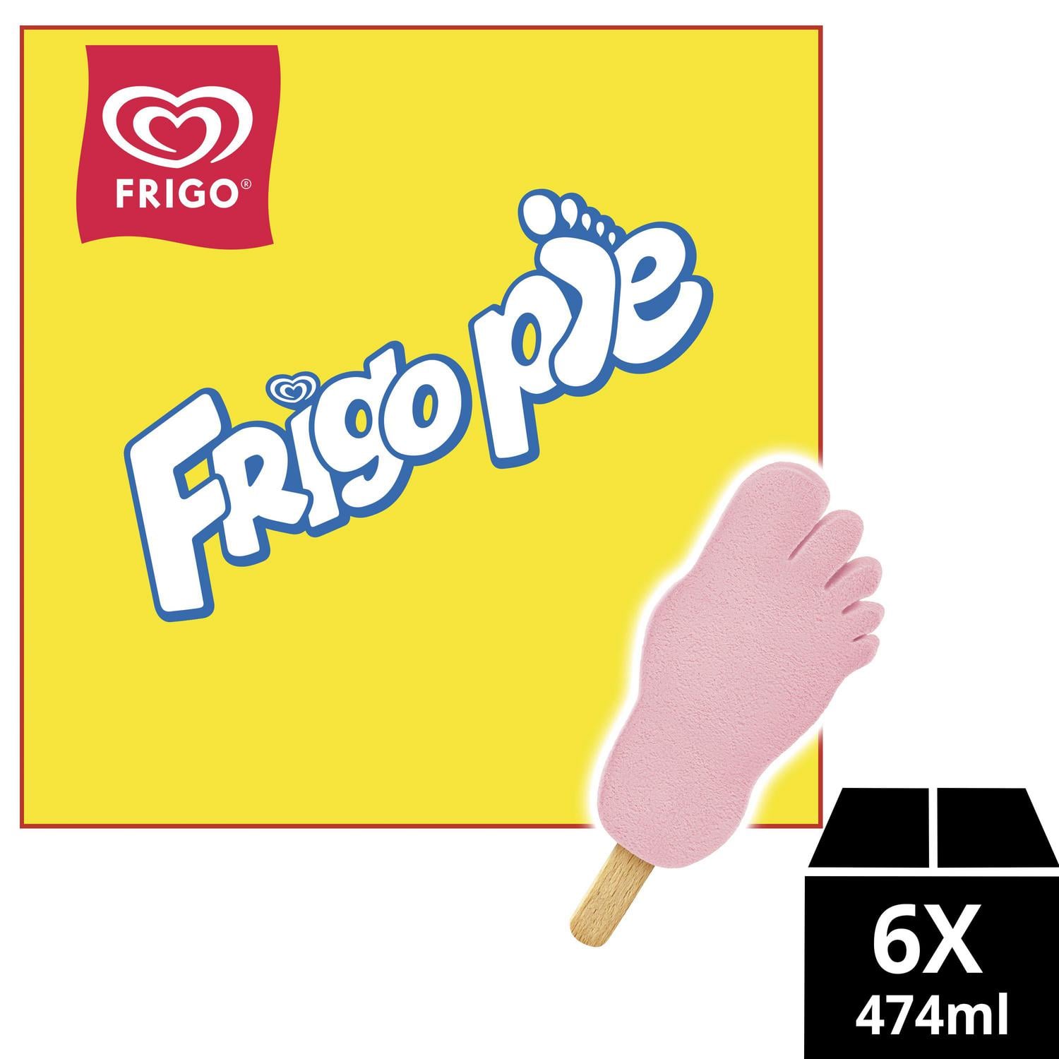 Helado de fresa Frigo Pie Heartbrand sin gluten 6 ud. — otra vista del envase