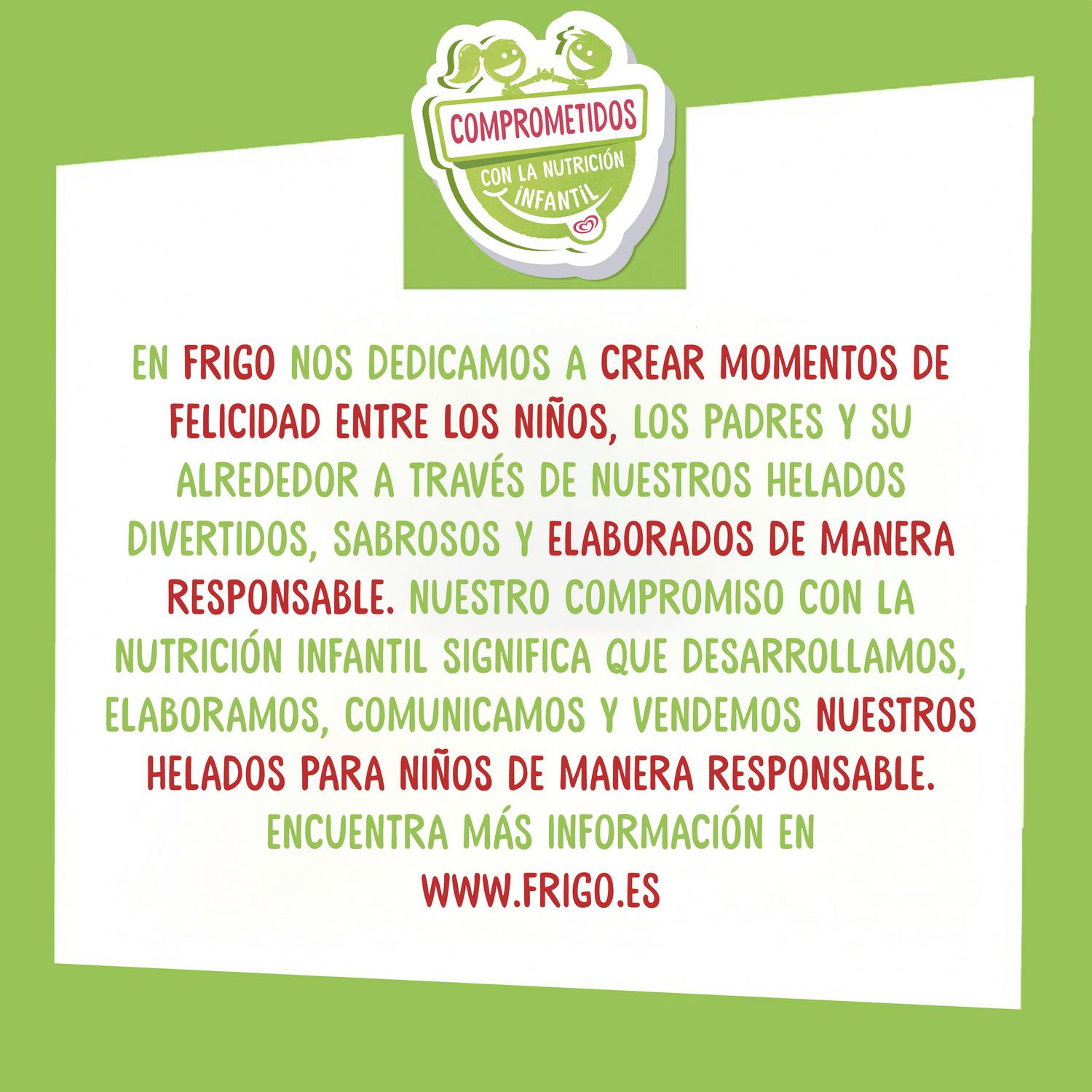 Helado de fresa Frigo Pie Heartbrand sin gluten 6 ud. — otra vista del envase
