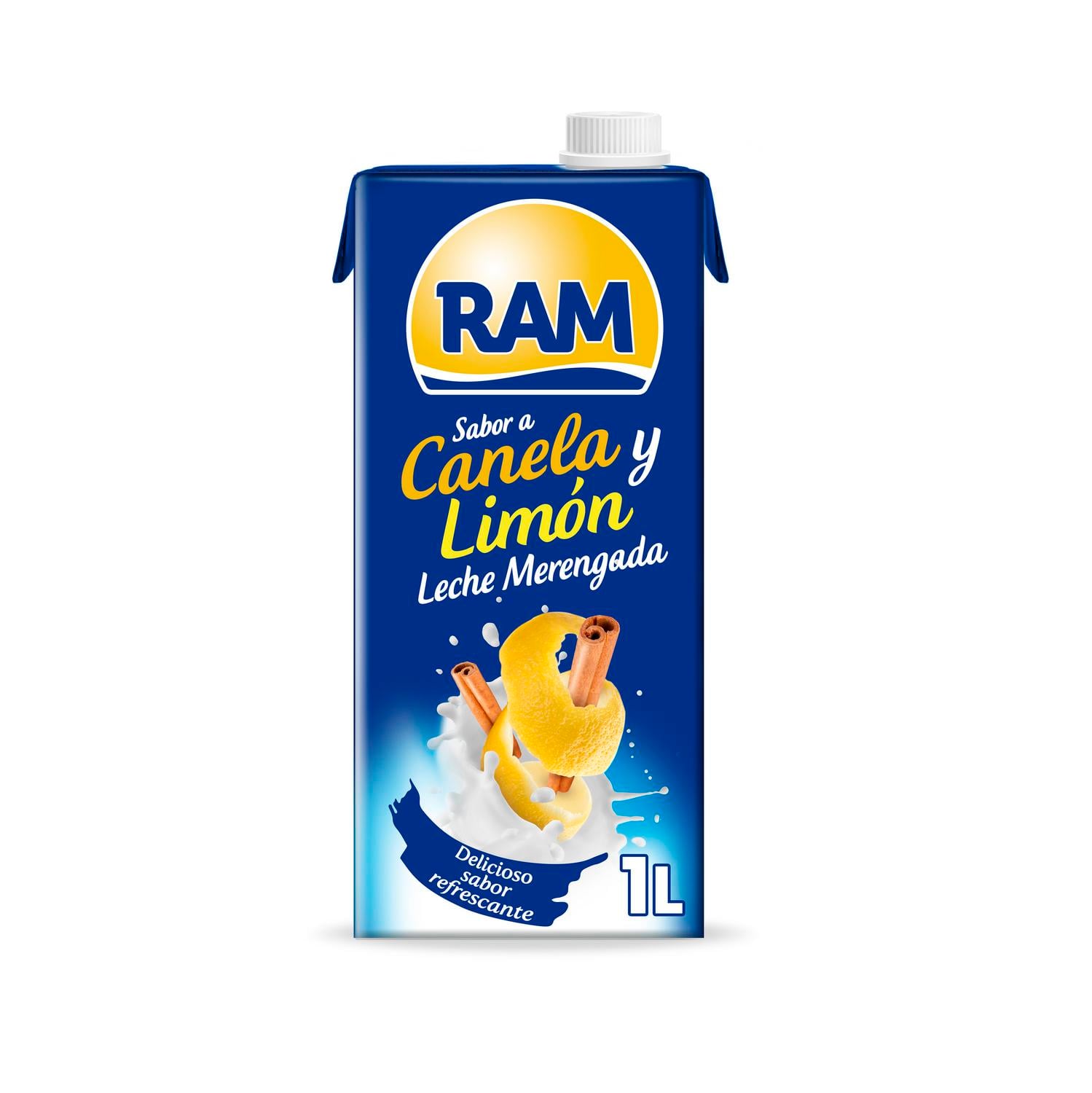 Bebida láctea de leche merengada sabor canela y limón Ram sin gluten brik 1 l. — otra vista del envase
