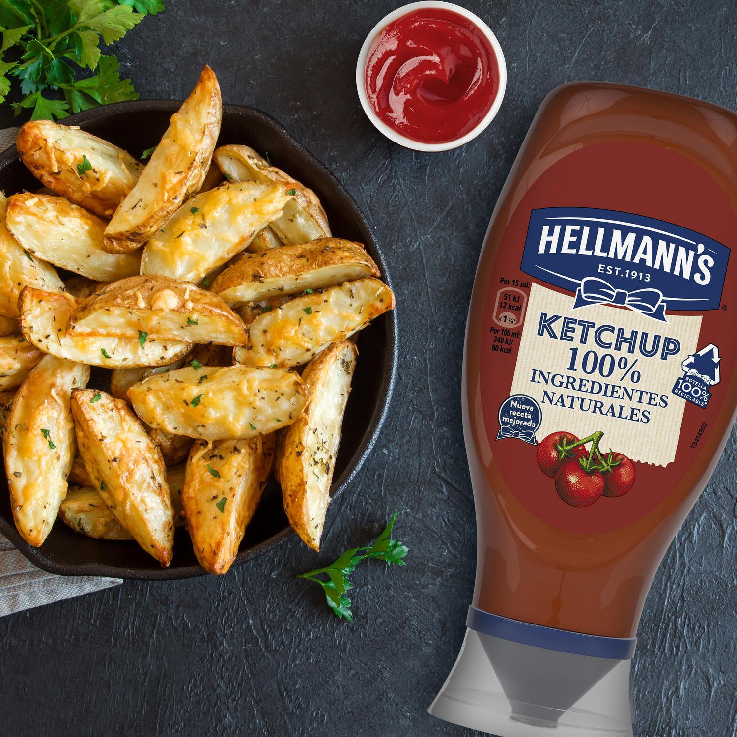 Kétchup Hellmann's sin gluten envase 430 g. — otra vista del envase
