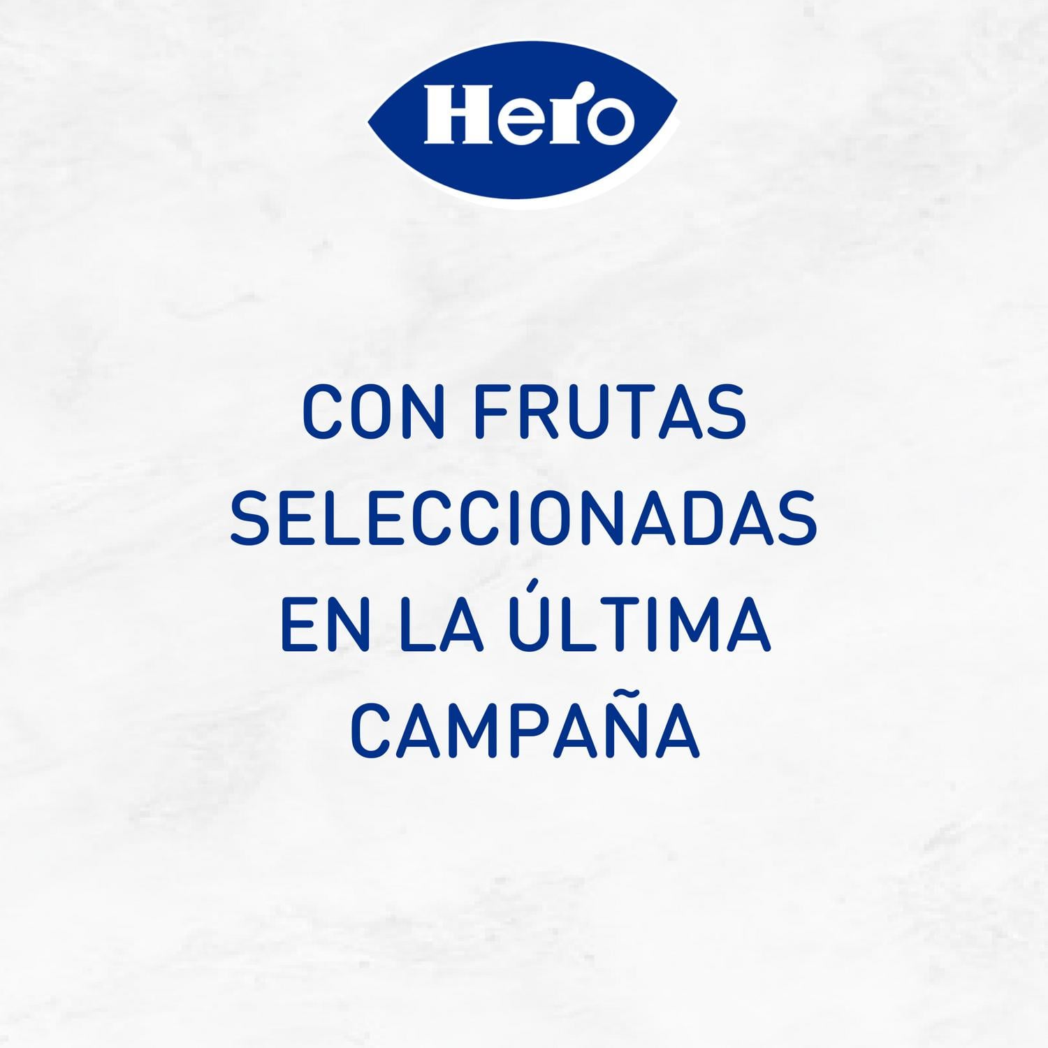 Mermelada de melocotón Temporada Hero sin gluten 350 g. — otra vista del envase