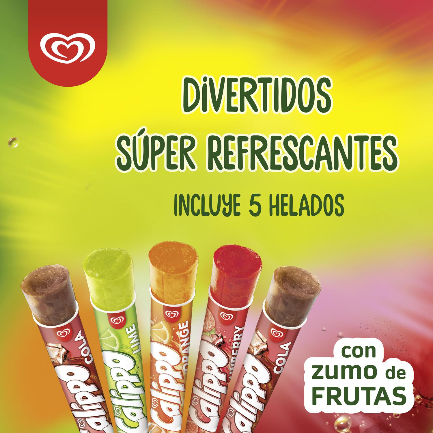 Helado Super Mix Calippo sin gluten 5 ud. — otra vista del envase