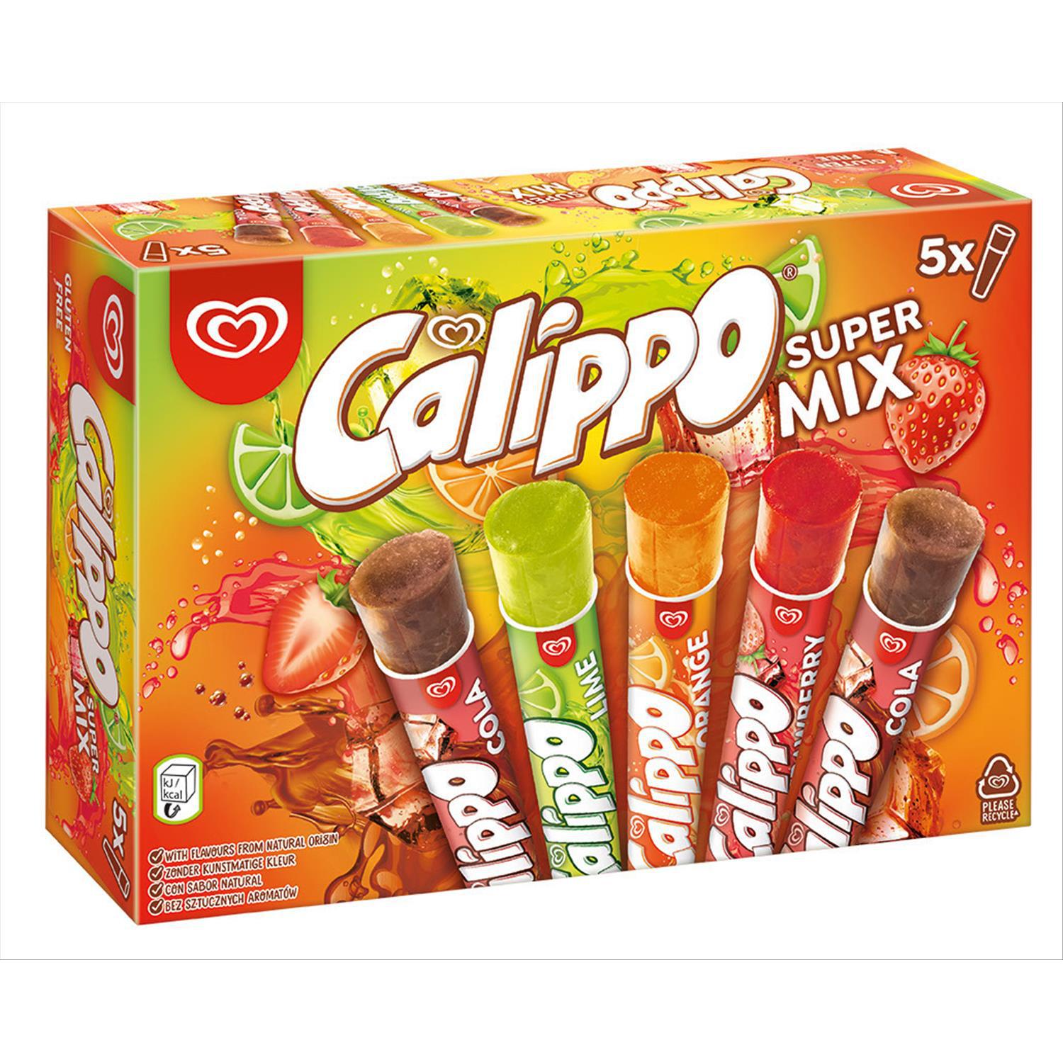 Helado Super Mix Calippo sin gluten 5 ud. — otra vista del envase