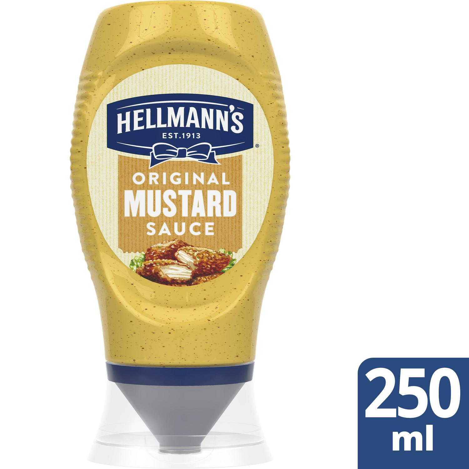 Mostaza Hellmann's sin gluten envase 250 ml. — otra vista del envase