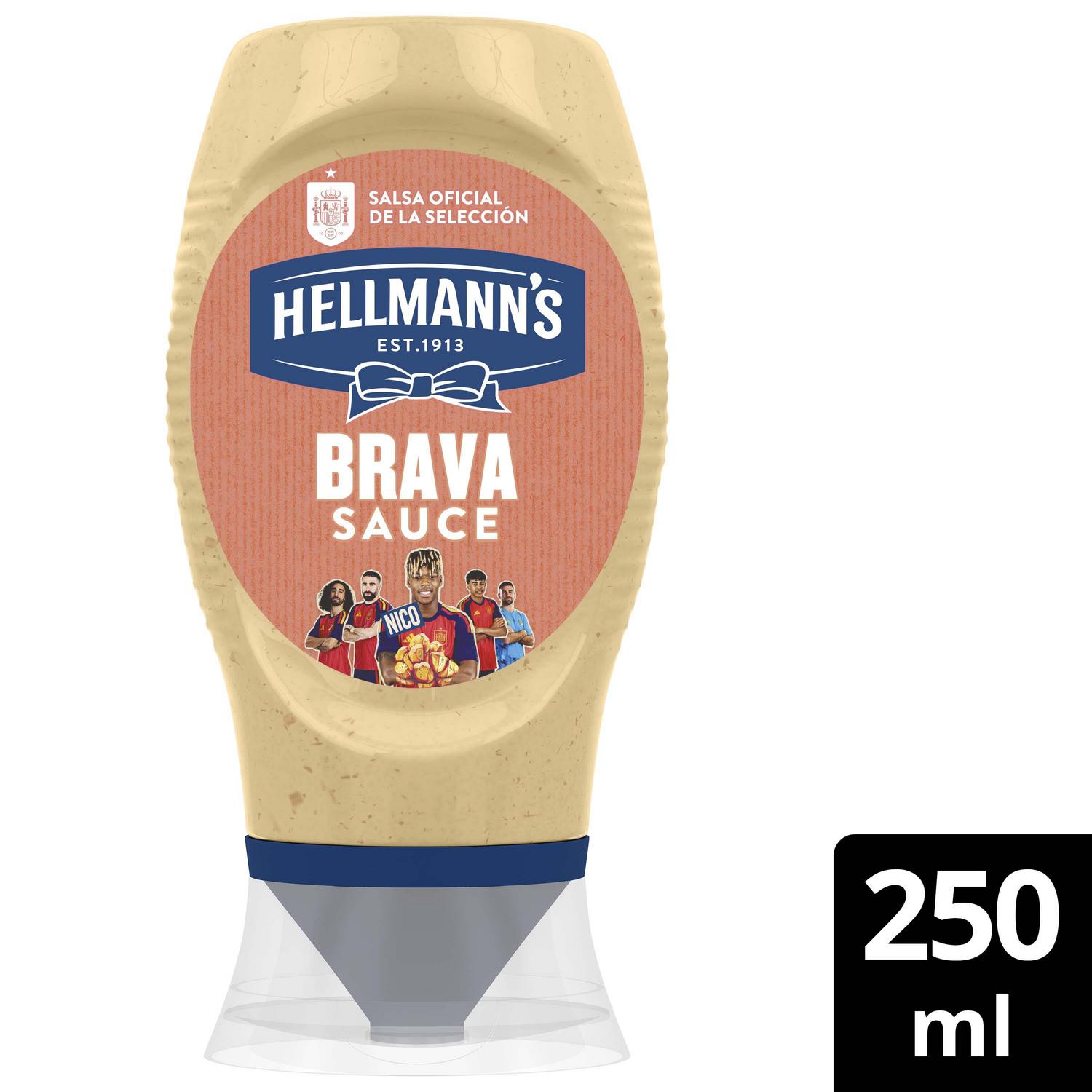 Salsa brava Hellmann's sin gluten envase 250 ml. — otra vista del envase