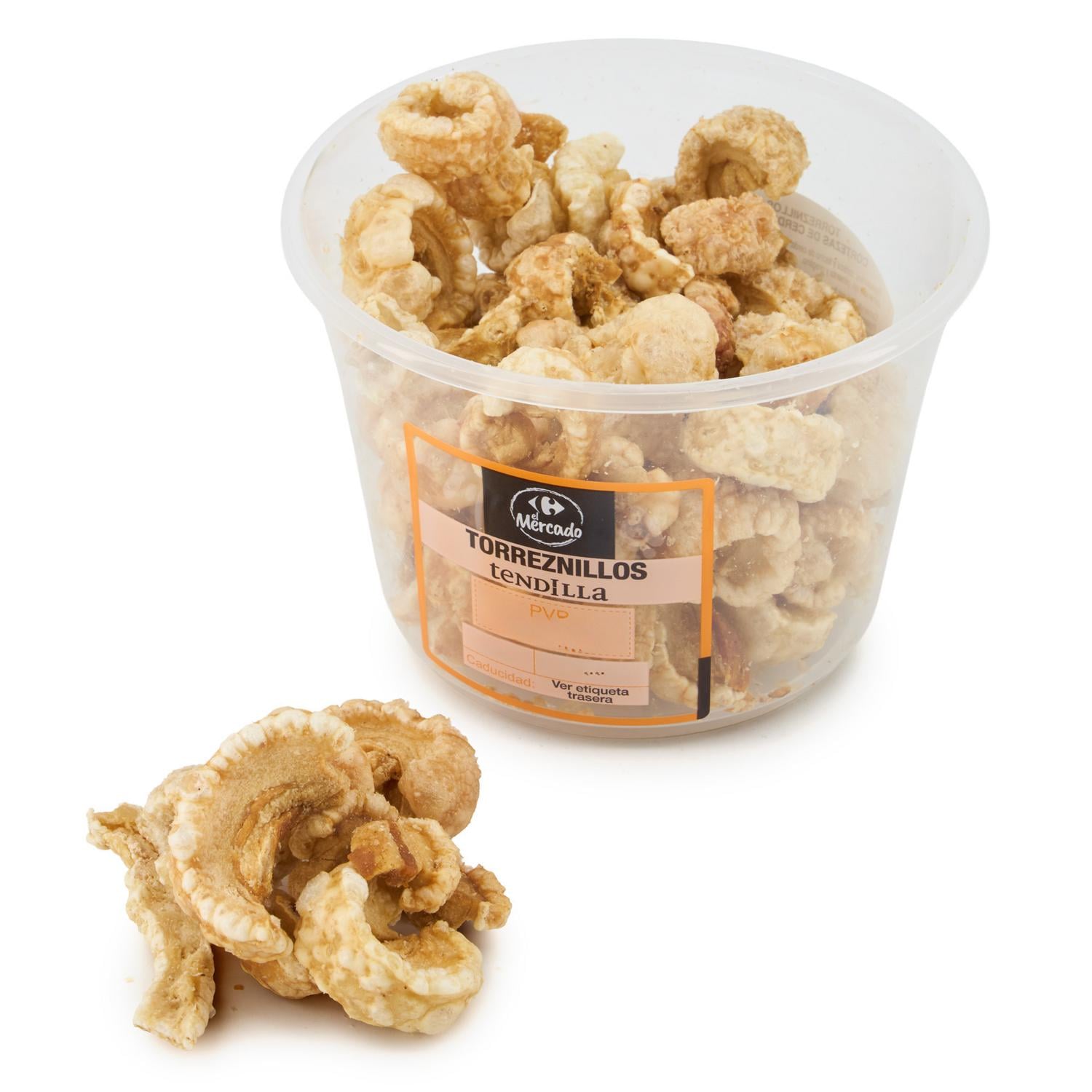Torreznillos Carrefour El Mercado sin gluten 140 g — otra vista del envase