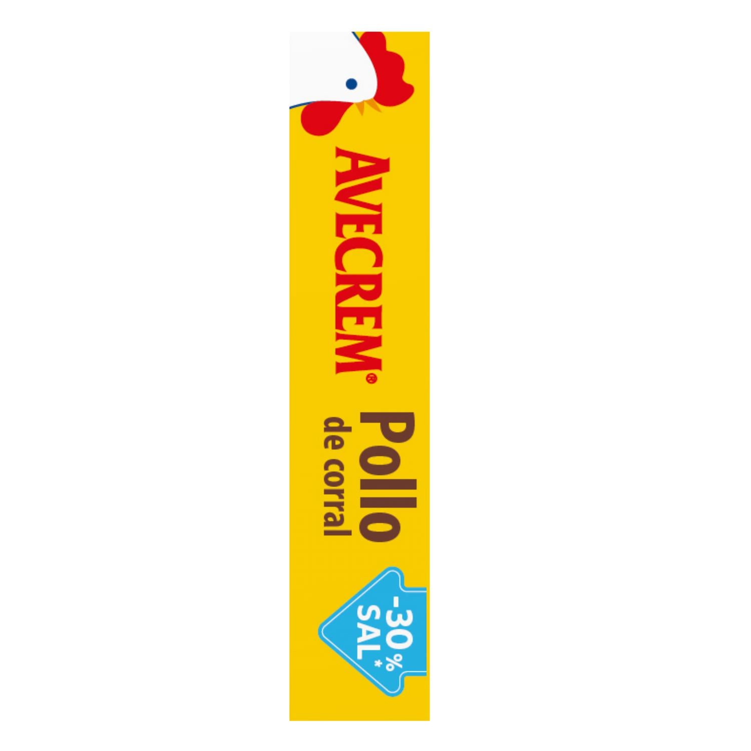 Caldo de pollo - 30% sal Avecrem Gallina Blanca sin gluten 10 pastillas — otra vista del envase