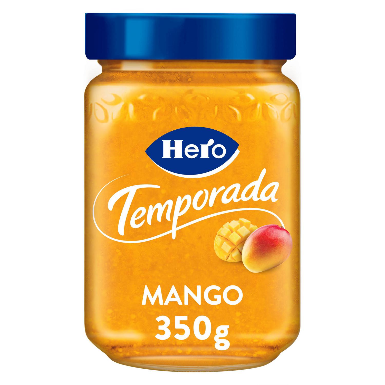 Mermelada de mango Temporada Hero sin gluten 350 g. — otra vista del envase