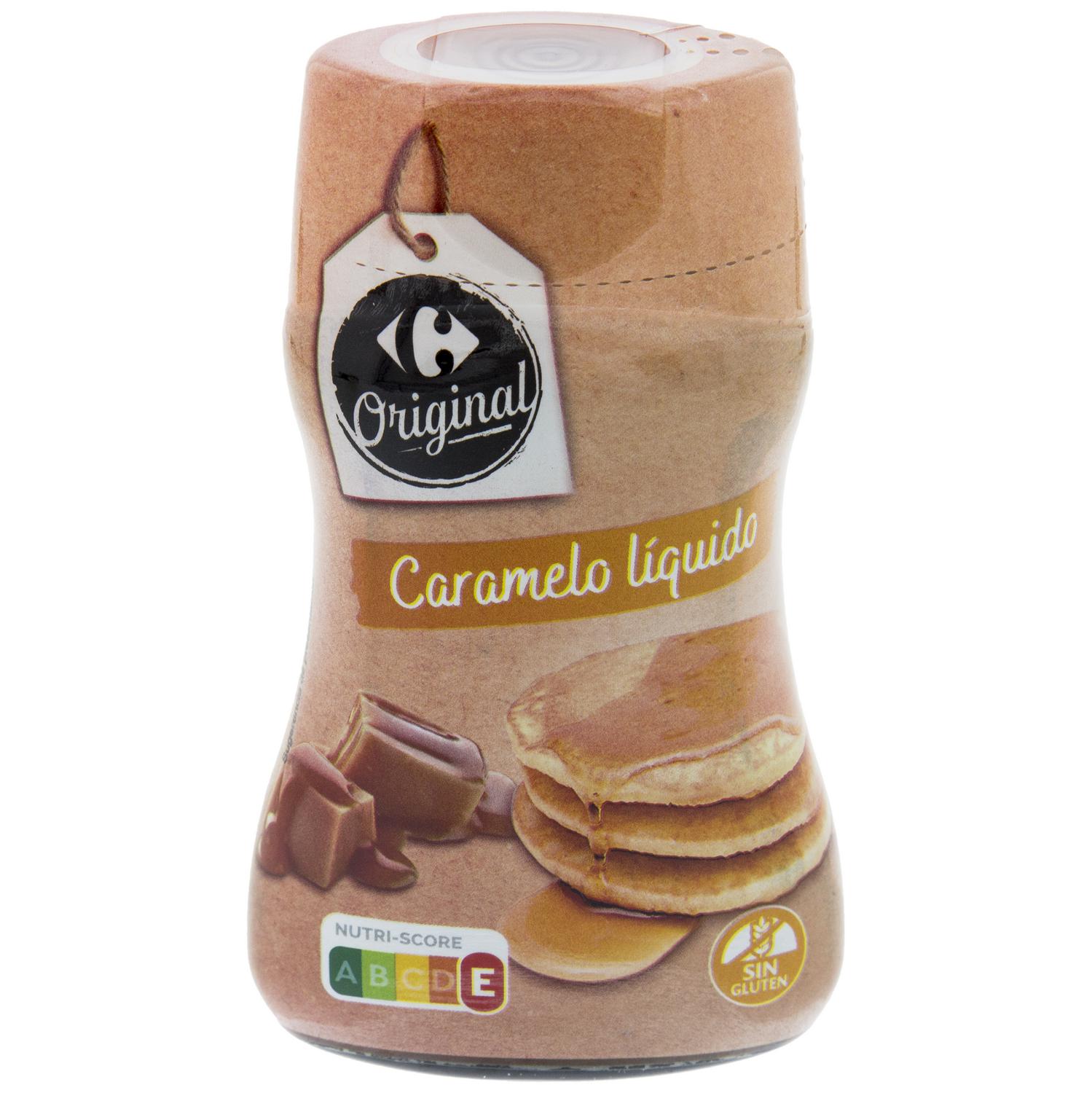 Sirope de caramelo Carrefour Original sin gluten 420 g. — otra vista del envase