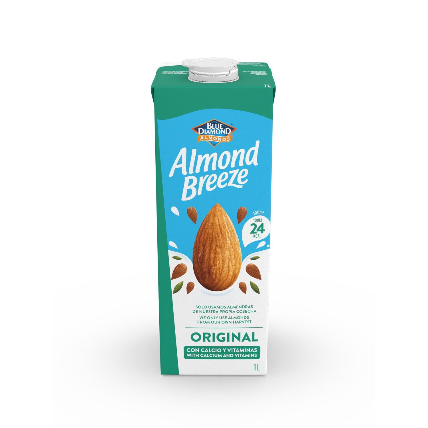 Bebida de almendras original Almond Breeze sin gluten sin lactosa brik 1 l. — otra vista del envase