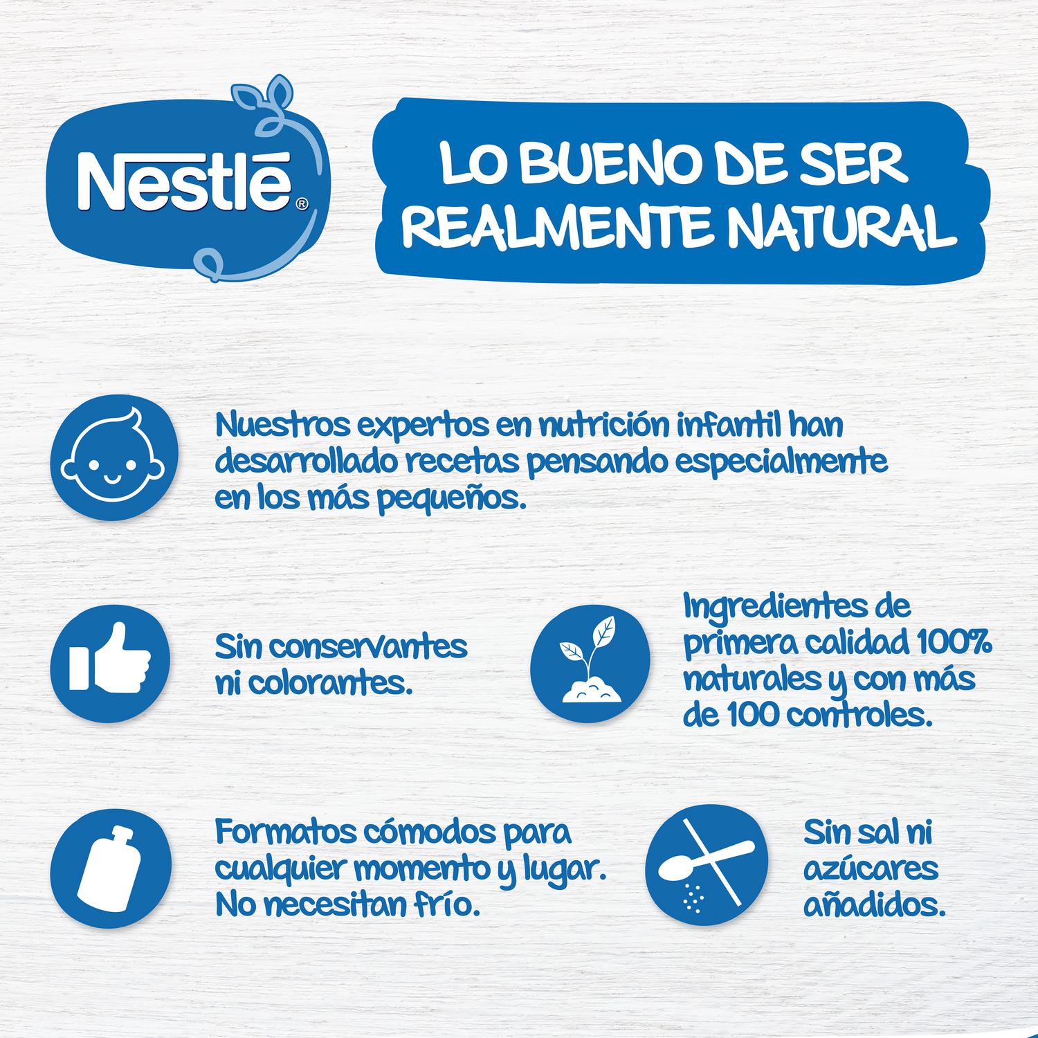 Bolsita de multifrutas desde 6 meses Nestlé sin gluten y sin azúcar añadido 90 g. — otra vista del envase