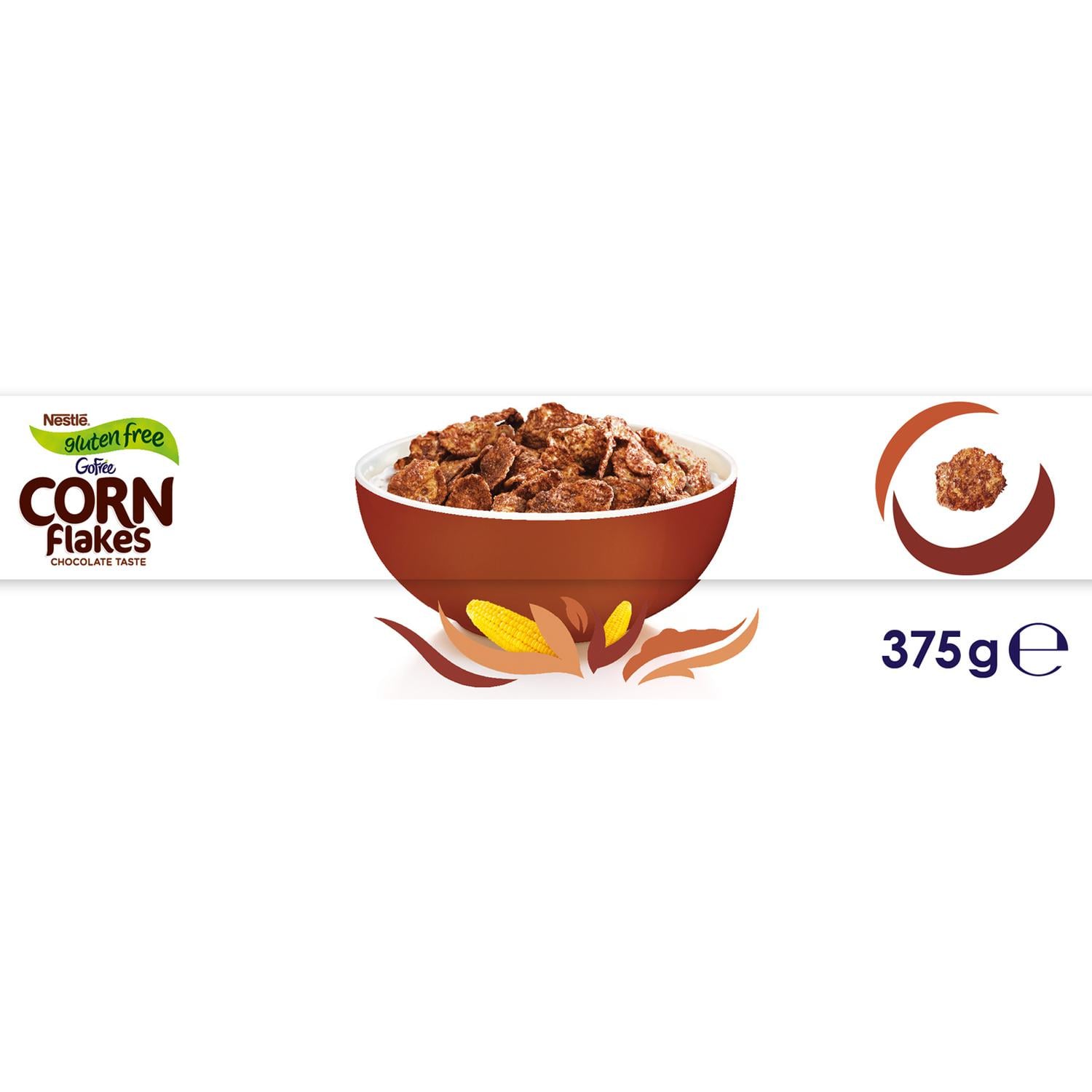 Cereales con chocolate Corn Flakes Nestlé sin gluten 375 g — otra vista del envase