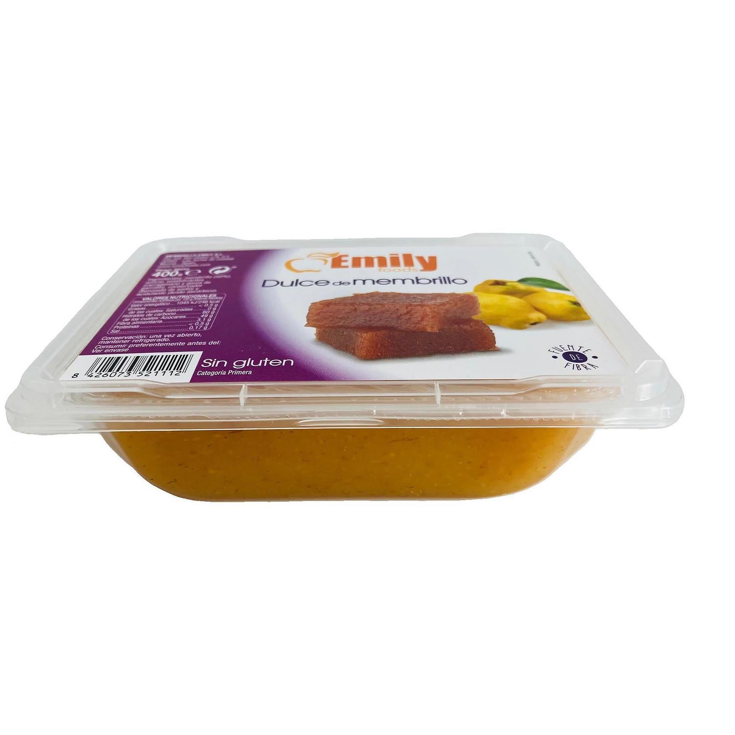 Dulce de membrillo Emily Foods sin gluten 400 g. — otra vista del envase