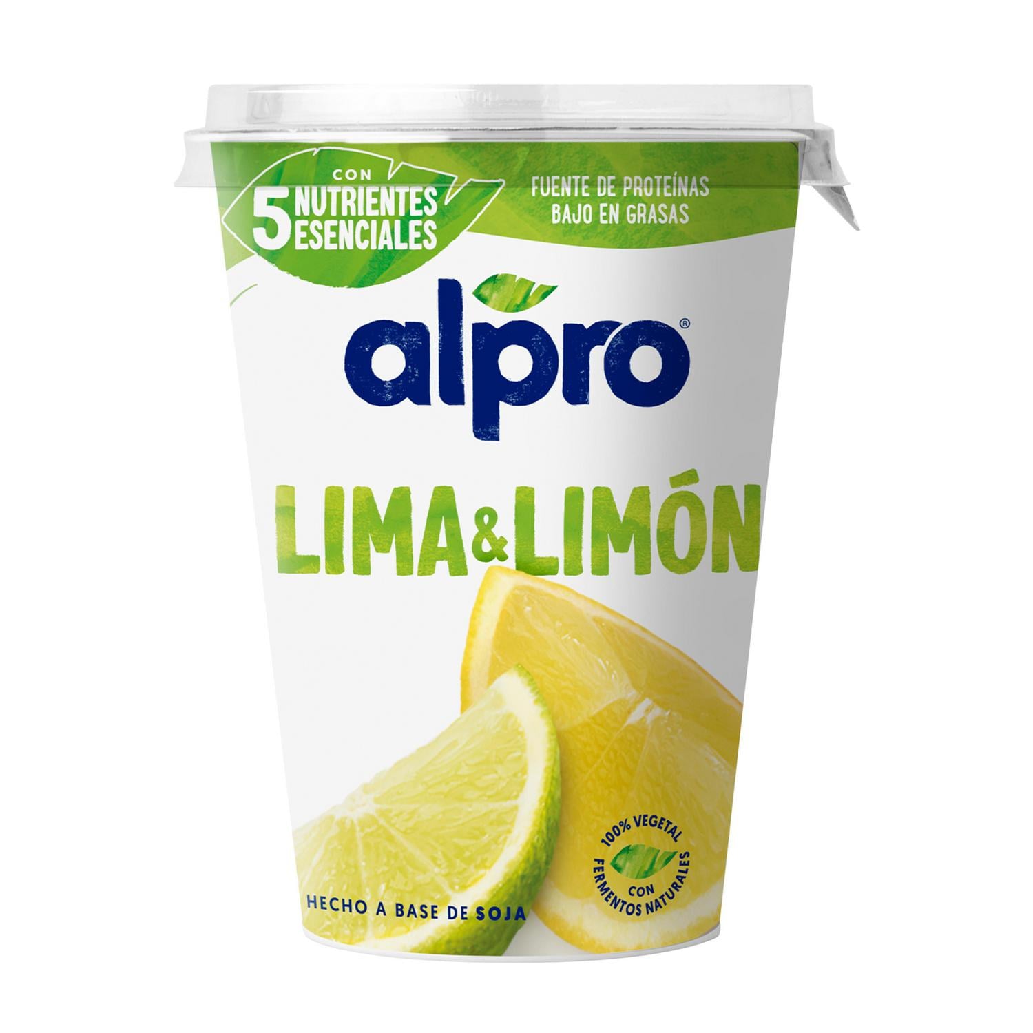 Preparado de soja y lima-limón Alpro sin gluten y sin lactosa 400 g. — otra vista del envase
