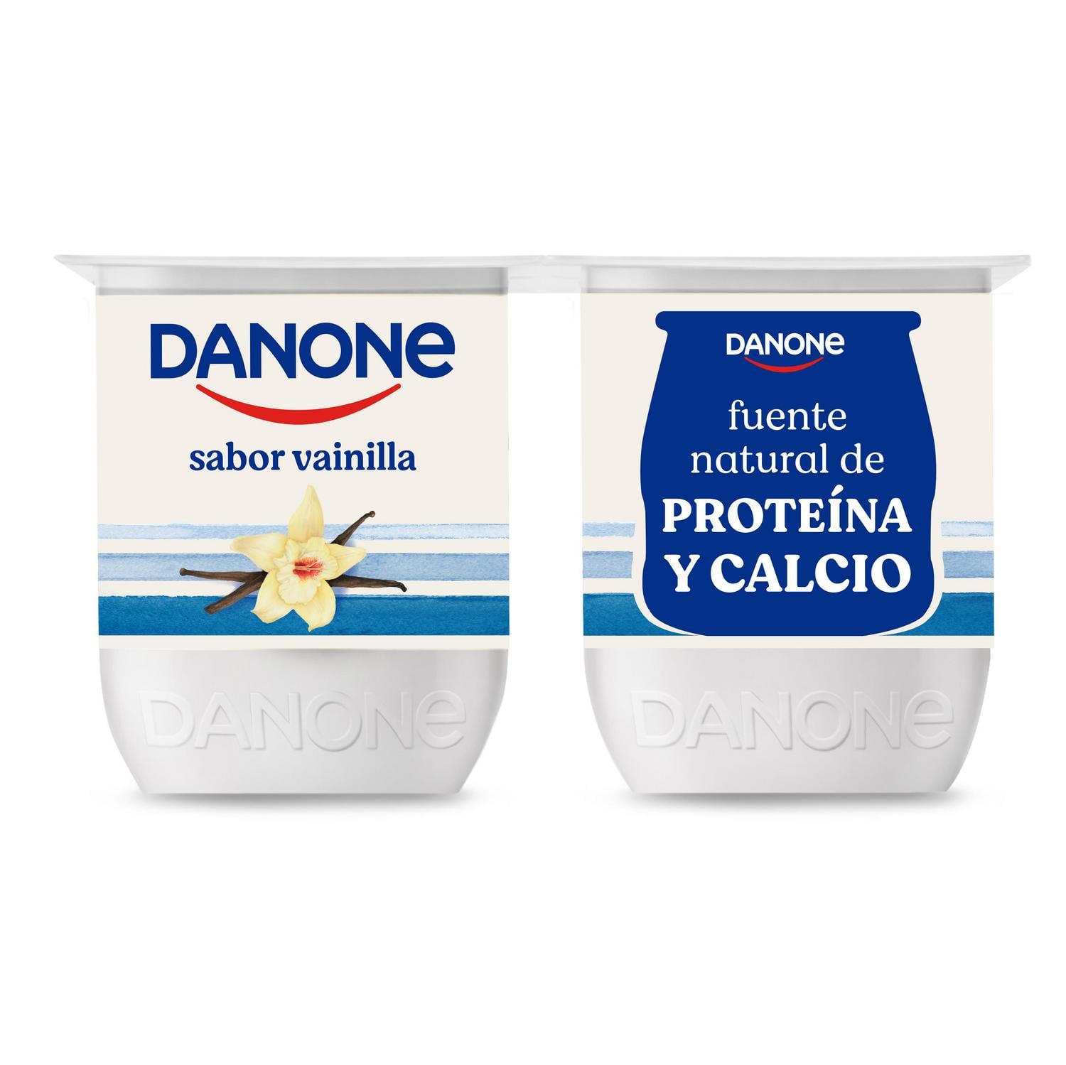 Yogur sabor vainilla Danone sin gluten pack de 4 unidades de 120 g. — otra vista del envase
