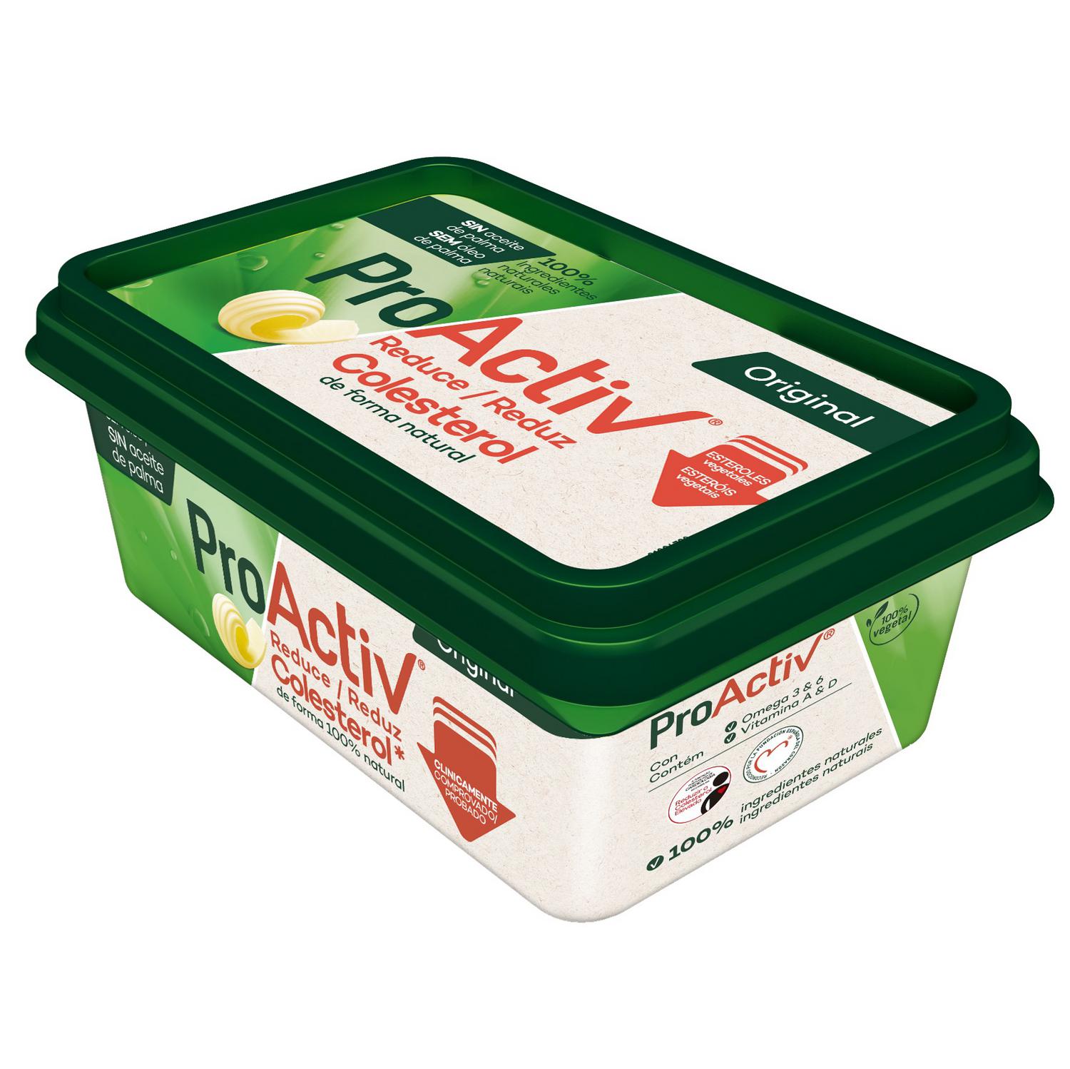 Margarina original ProActiv sin gluten sin lactosa sin aceite de palma 225 g. — otra vista del envase