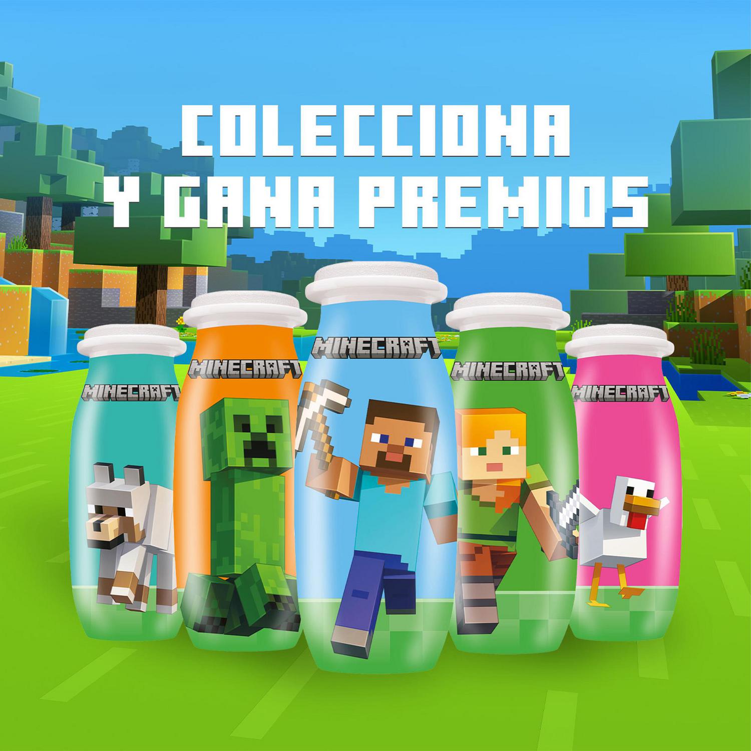Leche fermentada líquida sabor fresa y plátano Danone - Actimel kids sin gluten pack de 6 unidades de 100 g. — otra vista del envase
