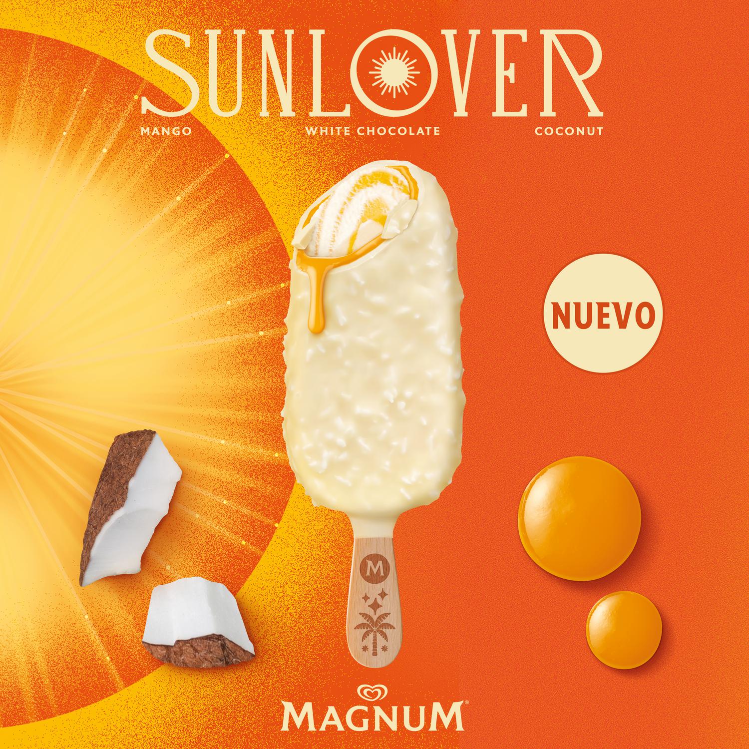 Bombón helado Sunlover Double Magnum sin gluten 3 ud. — otra vista del envase
