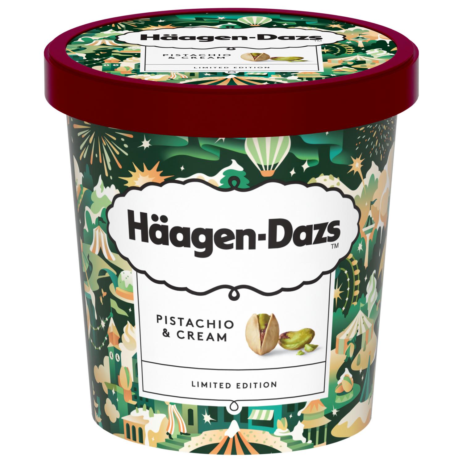 Helado de pistacho Häagen-Dazs sin gluten 347 g. — otra vista del envase