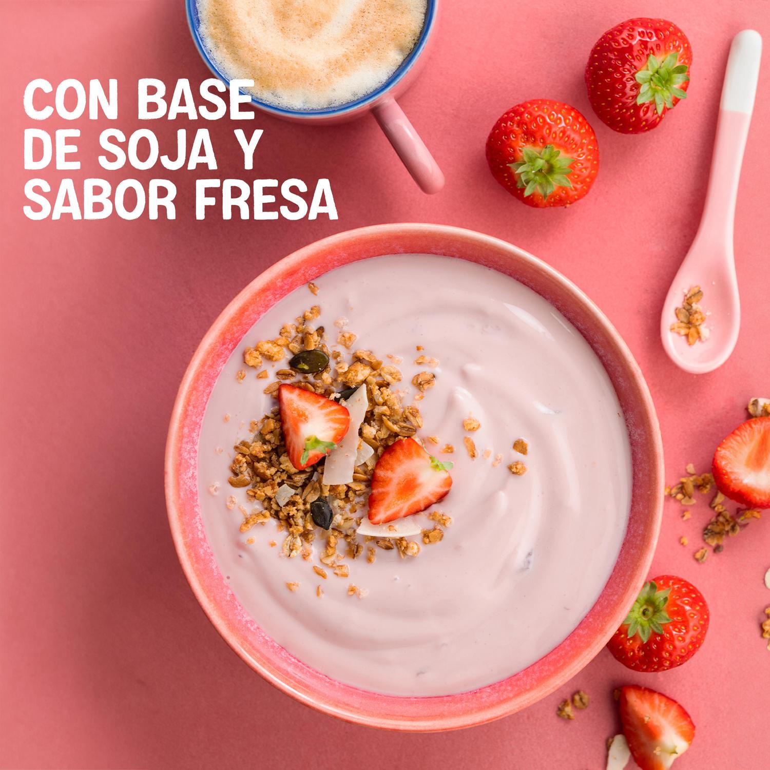 Preparado de soja sabor fresa Alpro sin gluten y sin lactosa 400 g. — otra vista del envase