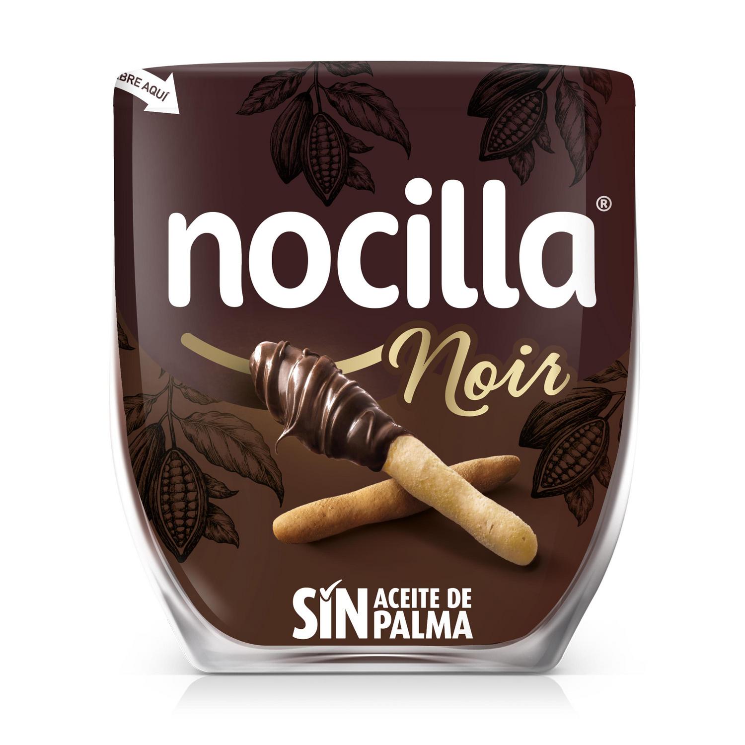 Crema de cacao Nocilla Noir sin gluten 180 g. — otra vista del envase