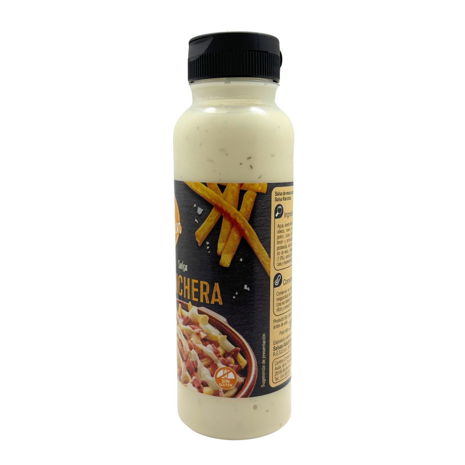 Salsa ranchera Sensation Carrefour sin gluten bote 300 g. — otra vista del envase