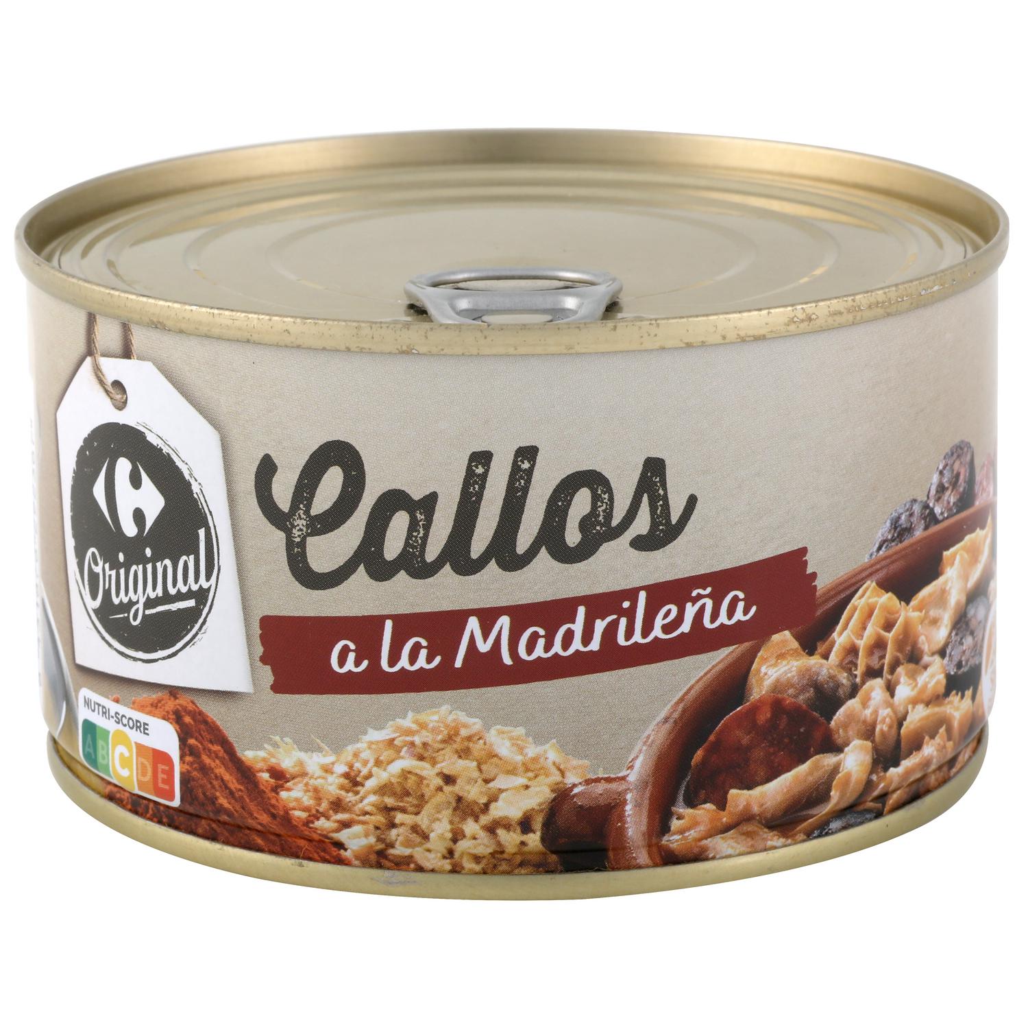 Callos a la madrileña Original Carrefour sin gluten 380 g. — otra vista del envase
