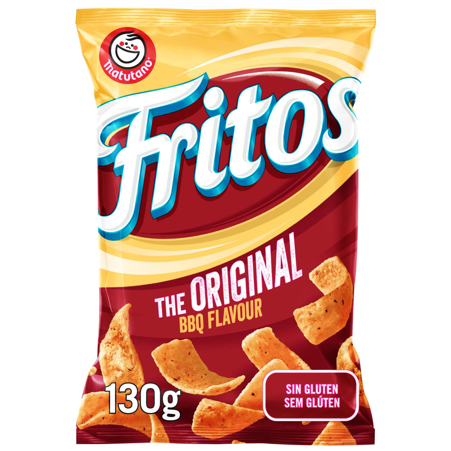Apritivo de maíz sabor barbacoa Fritos Matutano sin gluten 130 g. — otra vista del envase