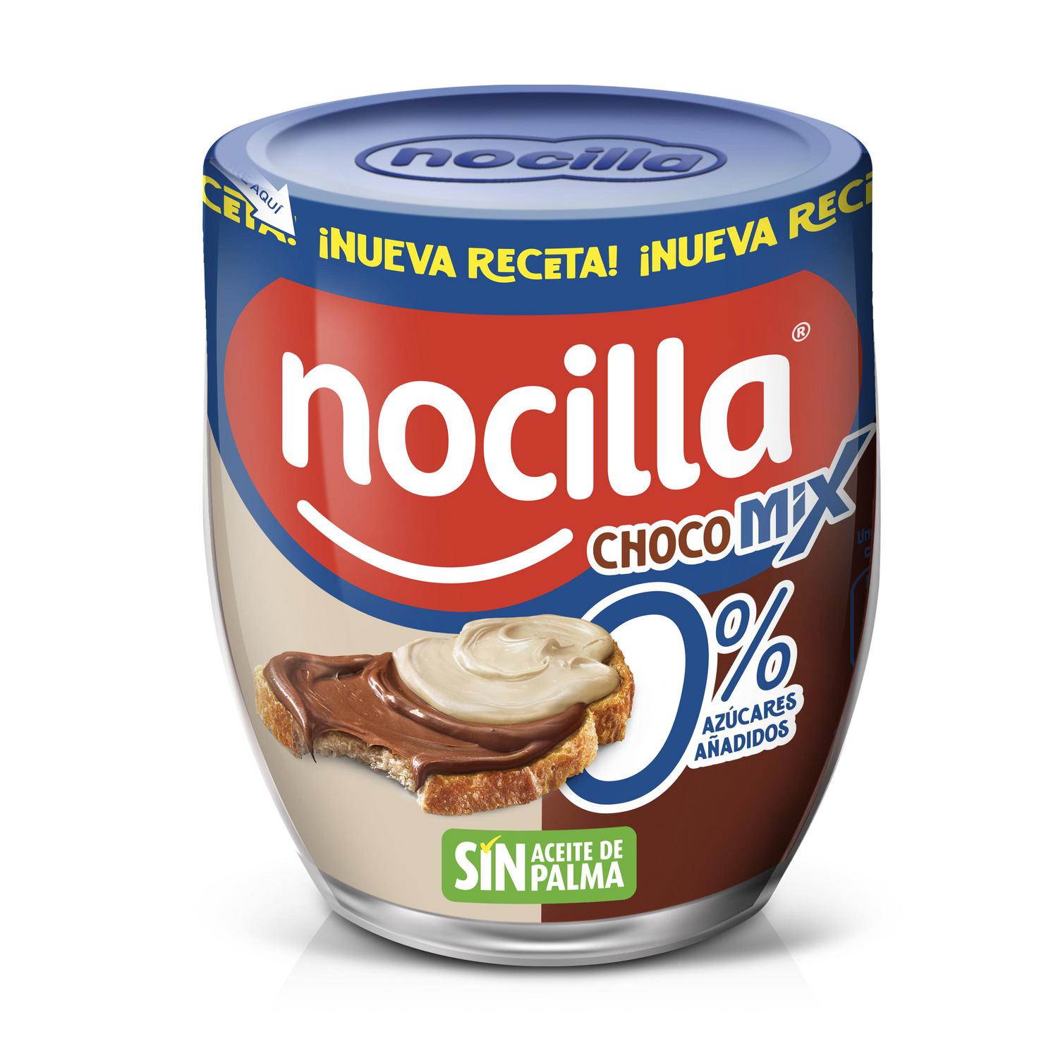 Crema de cacao y leche con avellanas Nocilla sin gluten y sin azúcar añadido 180 g. — otra vista del envase