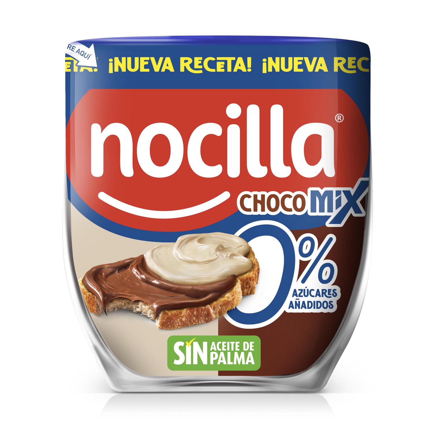 Crema de cacao y leche con avellanas Nocilla sin gluten y sin azúcar añadido 180 g. — otra vista del envase