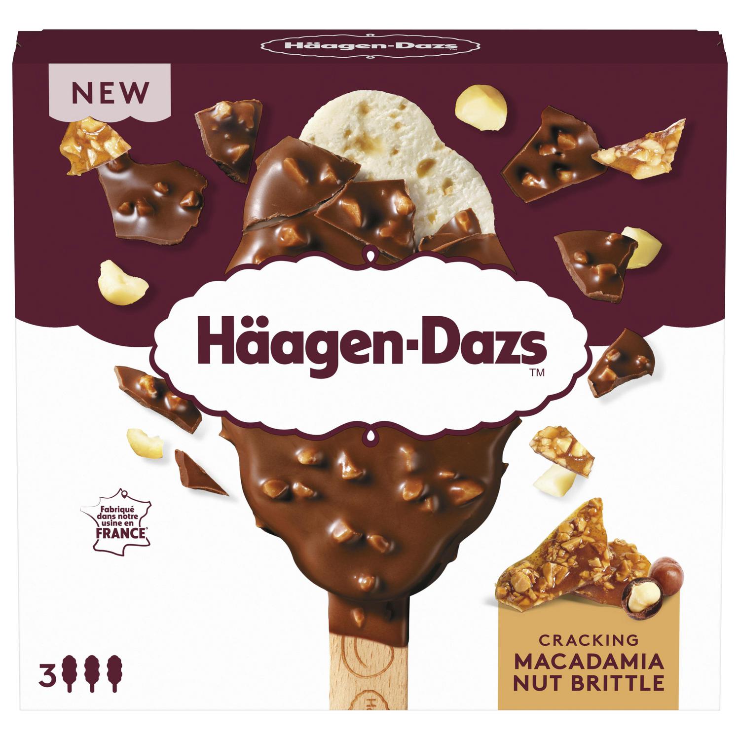Helado bombón Macadamia Häagen-Dazs sin gluten 3 ud. — otra vista del envase