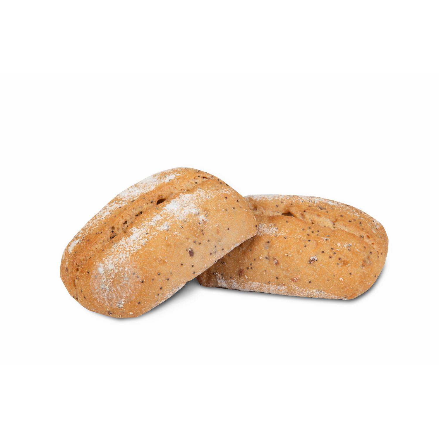 Pan Ciabatta con semillas Proceli sin gluten y sin lactosa 120 g. — otra vista del envase