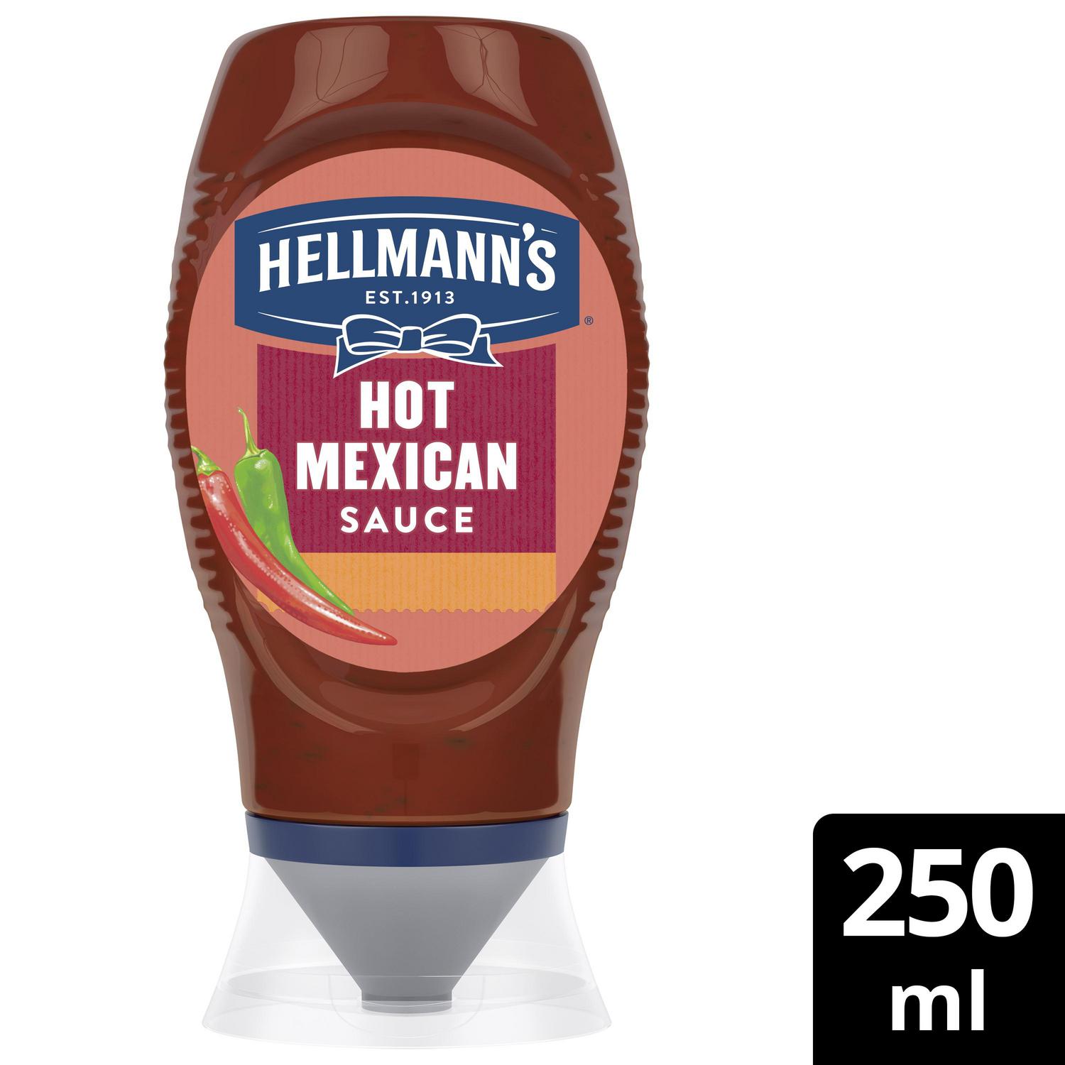 Salsa mexicana picante Hellmann's sin gluten envase 250 ml. — otra vista del envase