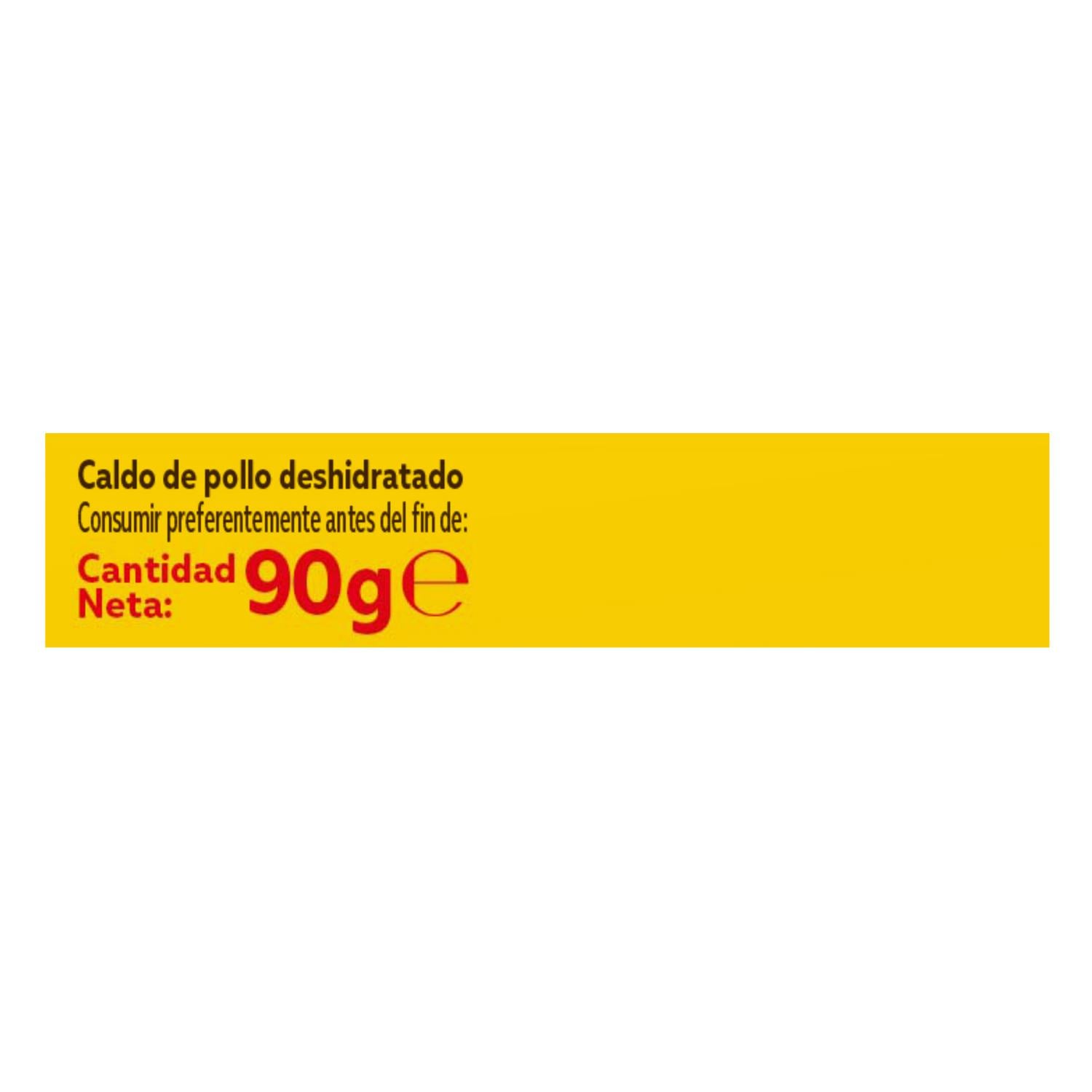 Caldo de pollo 100% natural Avecrem Gallina Blanca sin gluten 10 pastillas — otra vista del envase