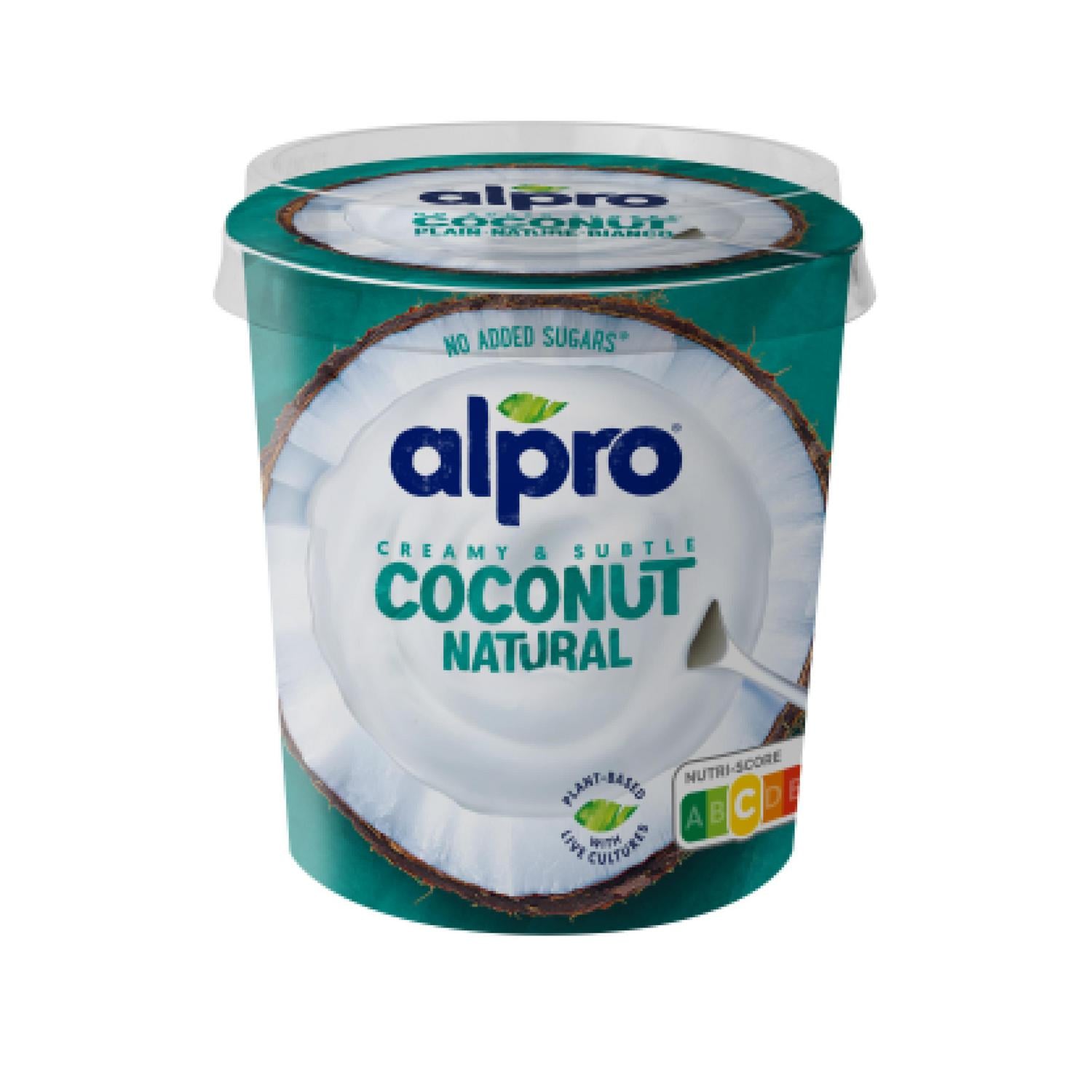 Preparado de coco natural Alpro sin gluten y sin lactosa 350 g. — otra vista del envase