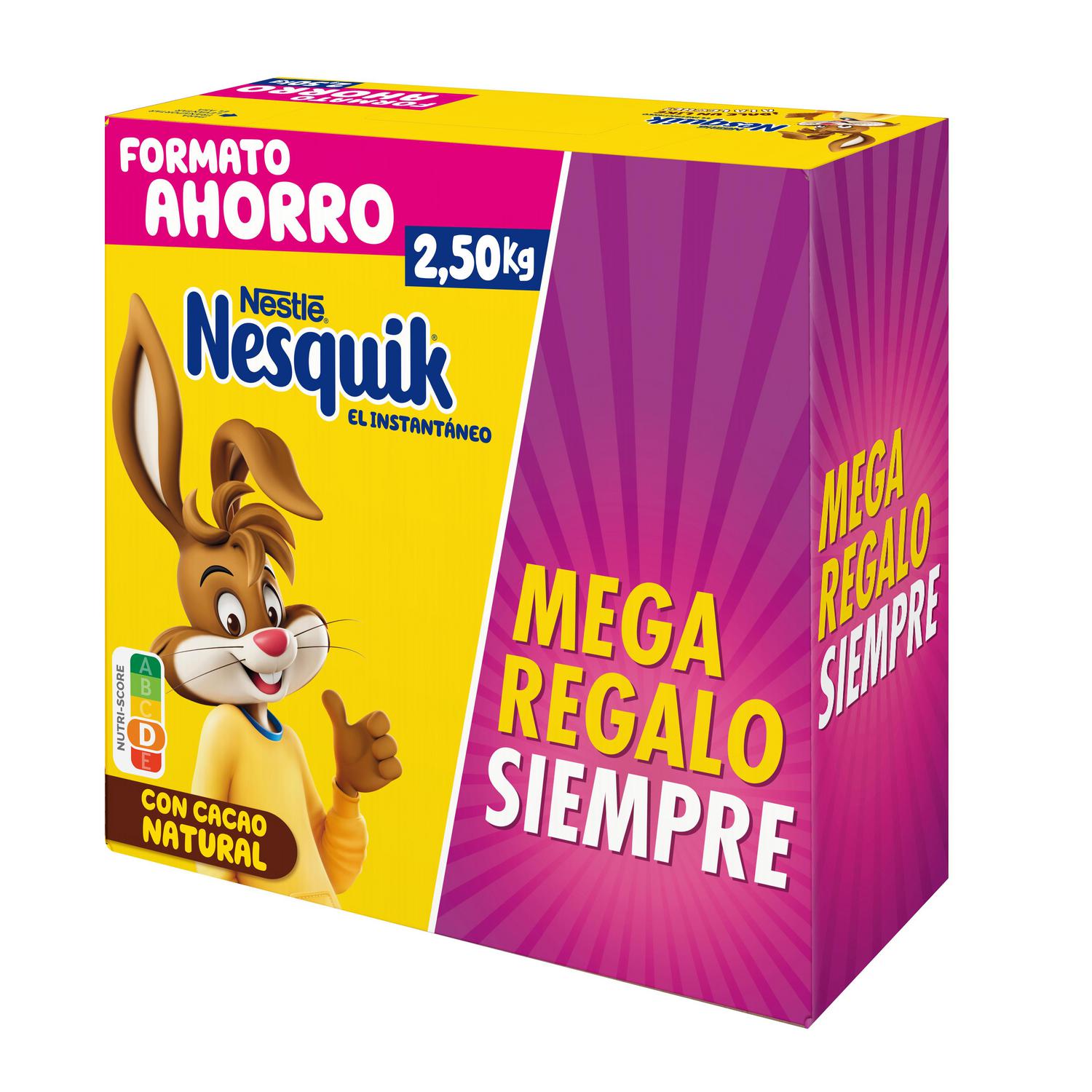 Cacao soluble Nesquik sin gluten 2,5 kg. — otra vista del envase