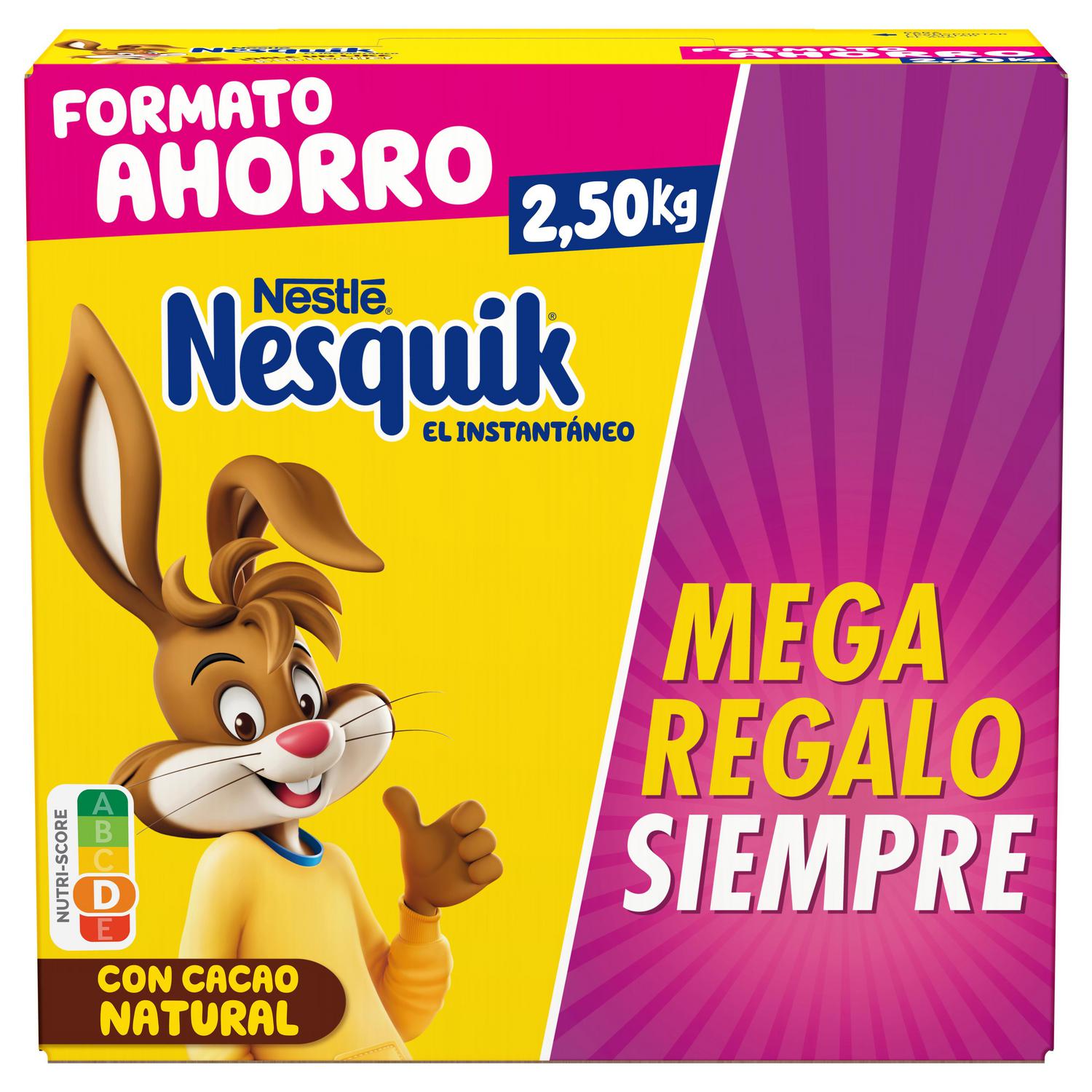 Cacao soluble Nesquik sin gluten 2,5 kg. — otra vista del envase